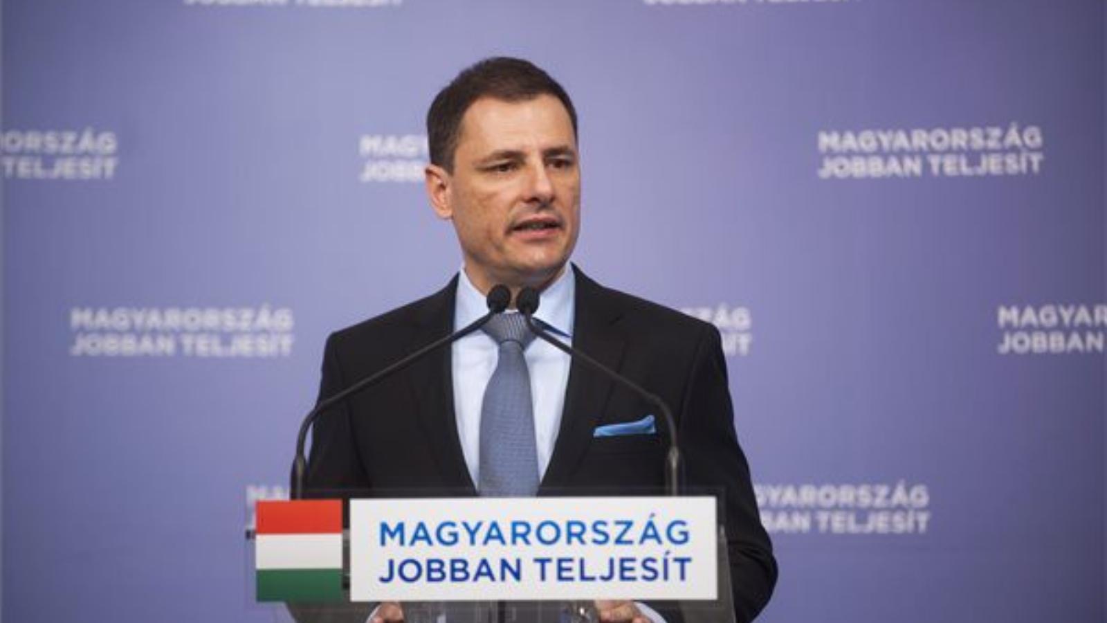 Tuzson Bence sajtótájékoztatója. FOTÓ: MTI, Marjai János