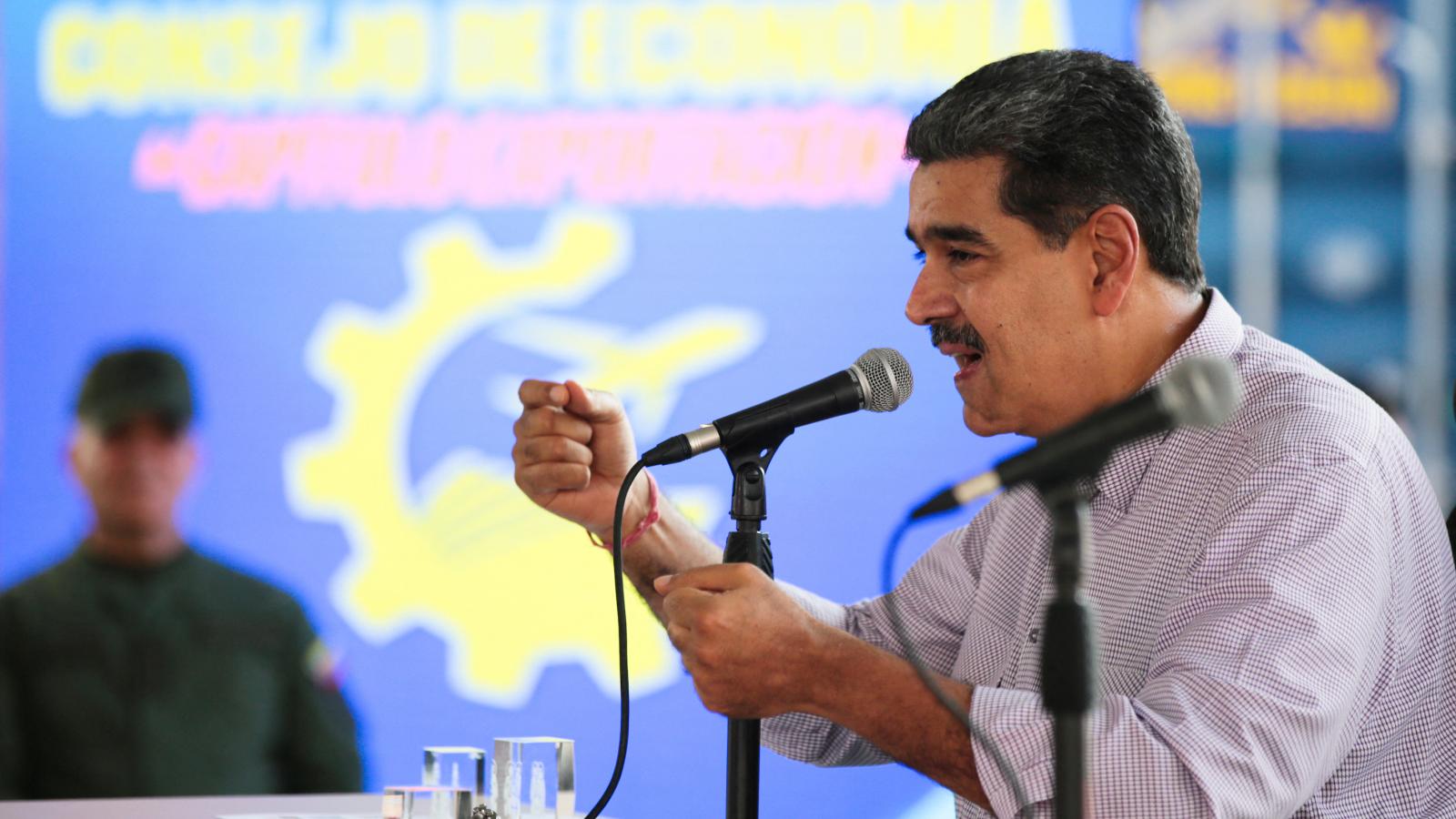 Nicolás Maduro venezuelai elnök Caracasban, 2024. szeptember 19-én.