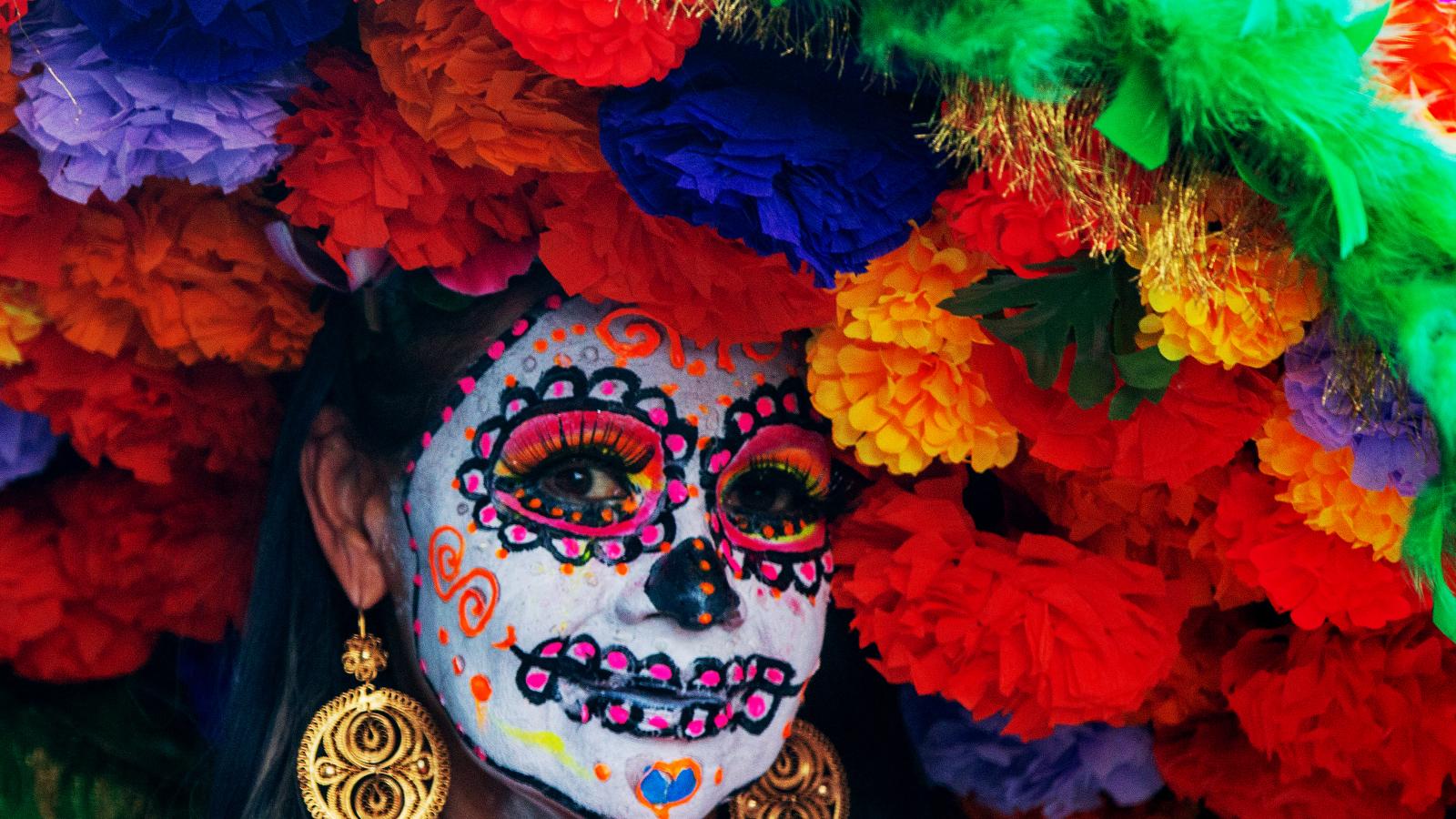 Catrina, a mexikói csontvázhölgy népszerű jelmez volt Monterreyben is