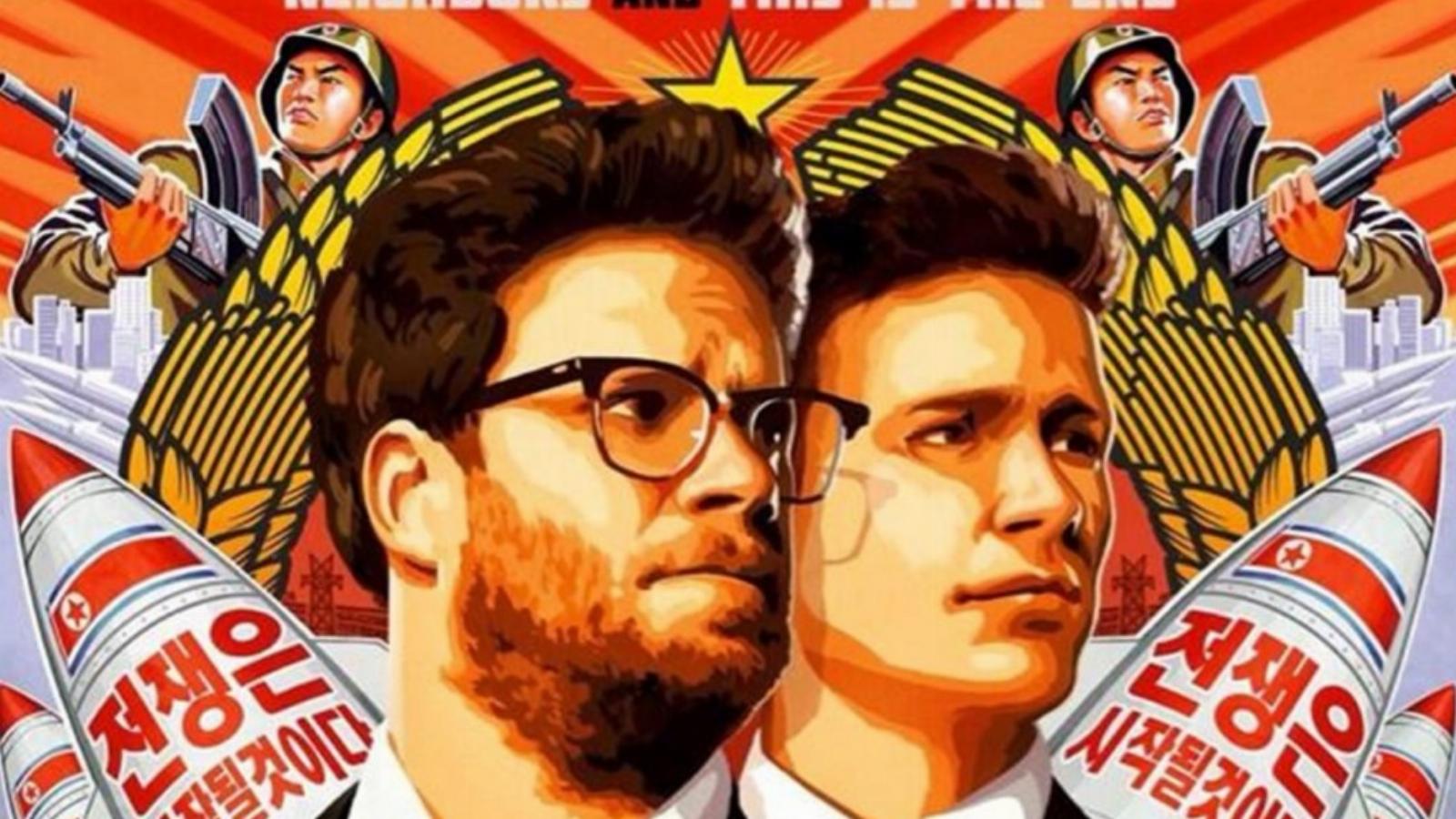 A „The Interview” című film csak a poszterek kifüggesztéséig jutott el, magát az alkotást nem ismerhetjük meg