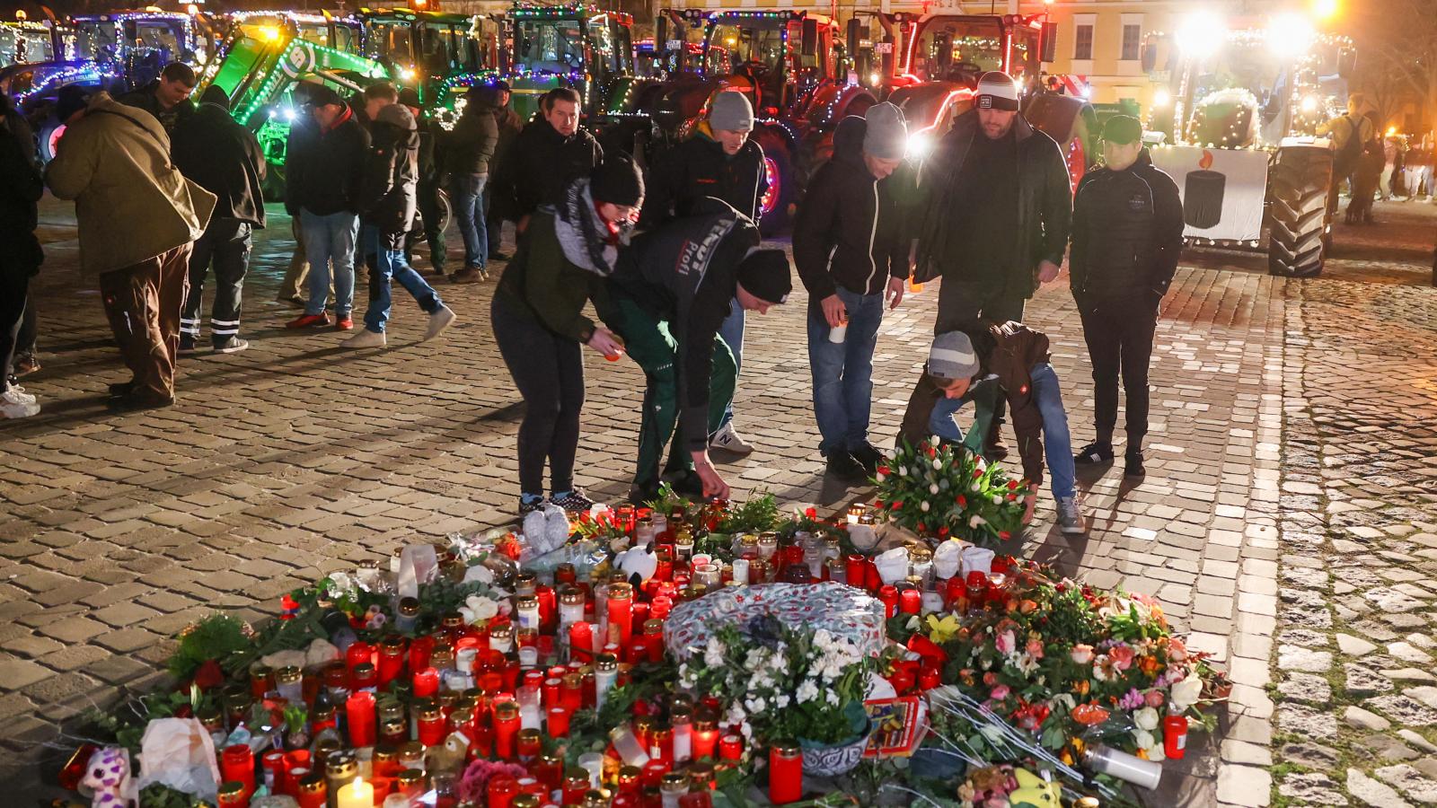 Emlékhely Magdeburgban január 1-én 