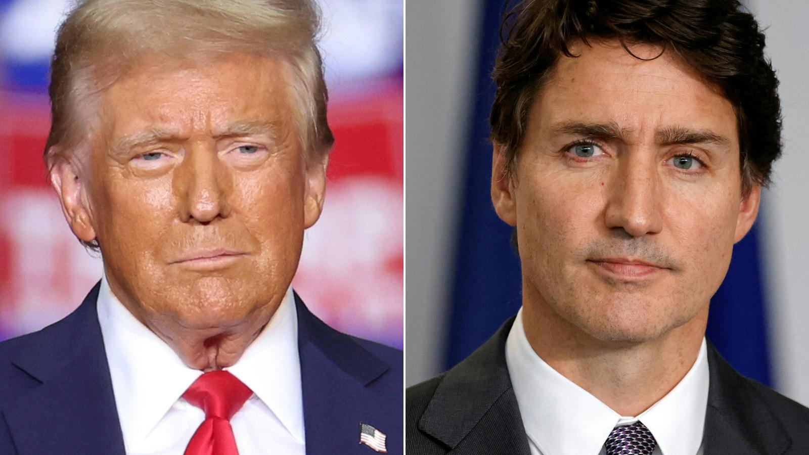 Donald Trump megválasztott amerikai elnök és Justin Trudeau kanadai miniszterelnök.