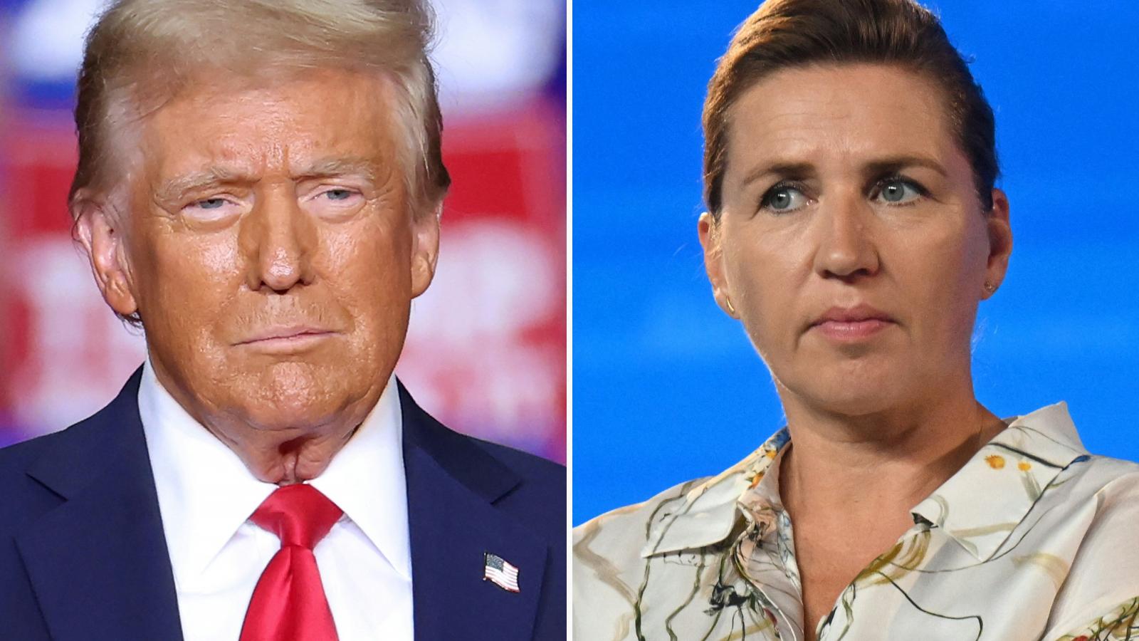 Donald Trump és Mette Frederiksen 