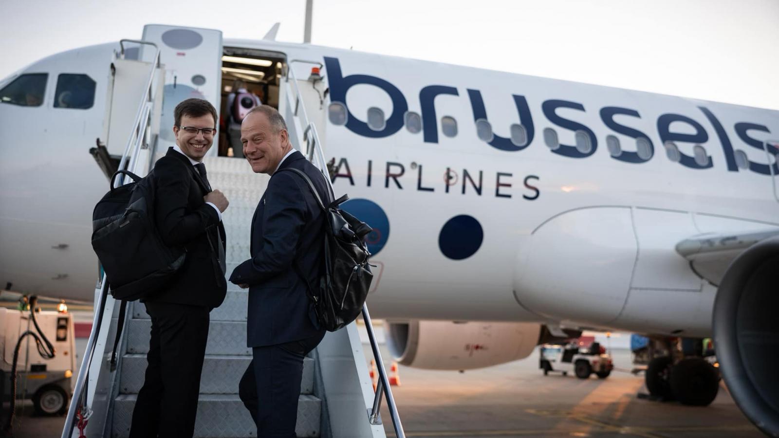 Vidám miniszterek. Bóka János és Navracsics Tibor Brüsszelbe indul