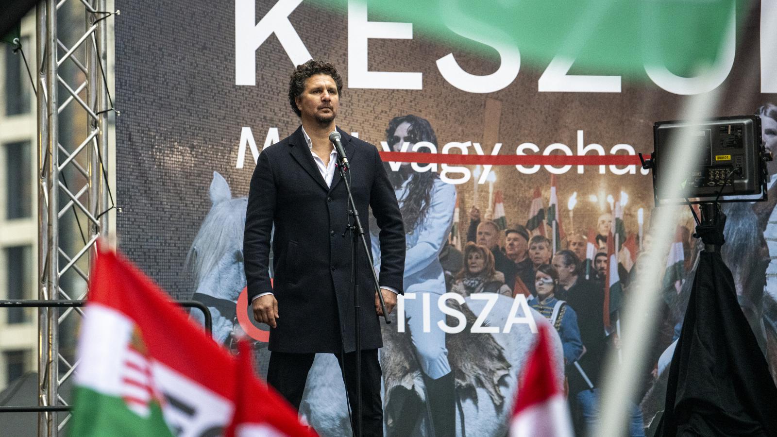 Nagy Ervin a Tisza Párt március 15-i megemlékezésén