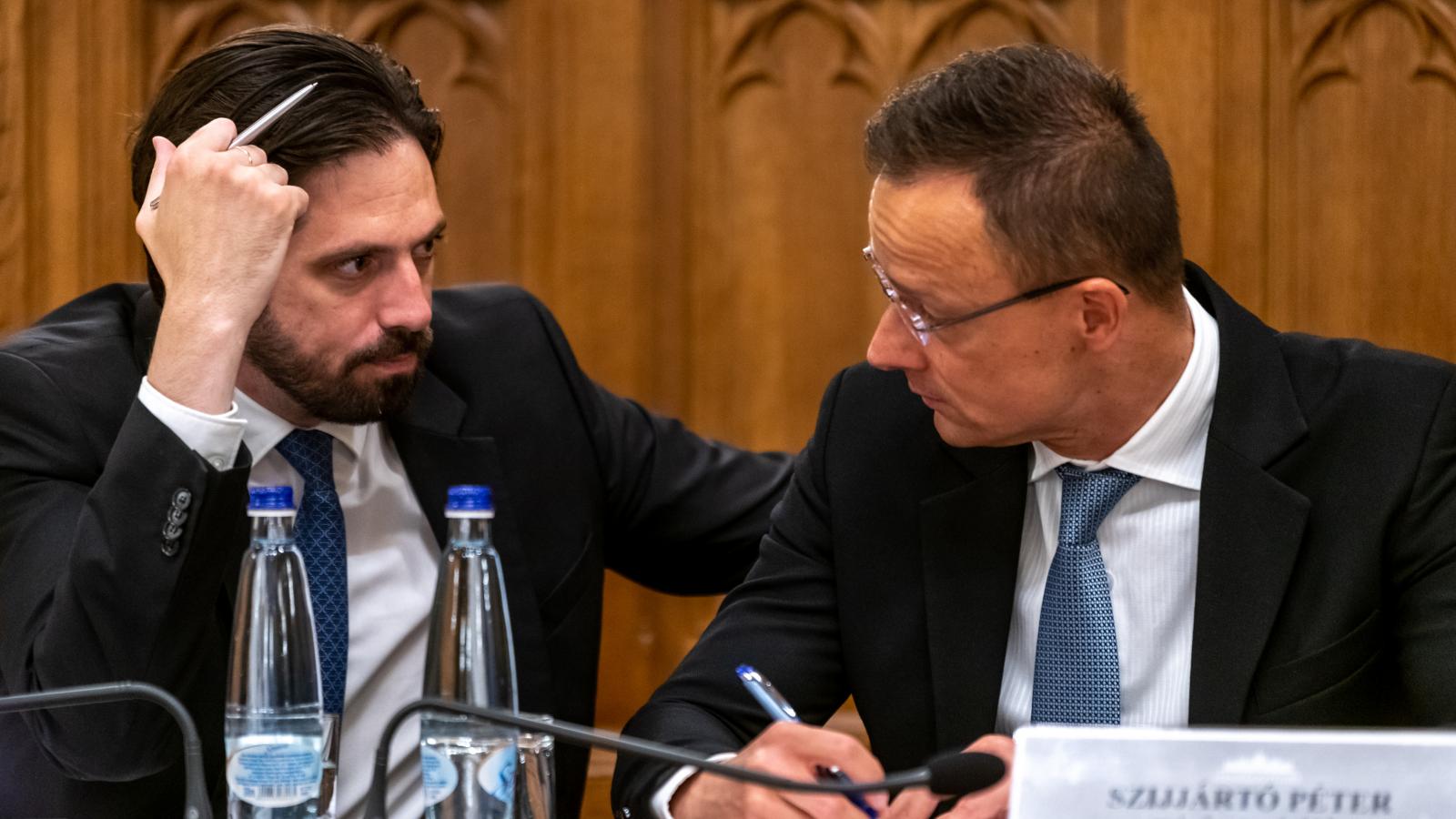 Magyar Levente és Szijjártó Péter – korábbi felvétel