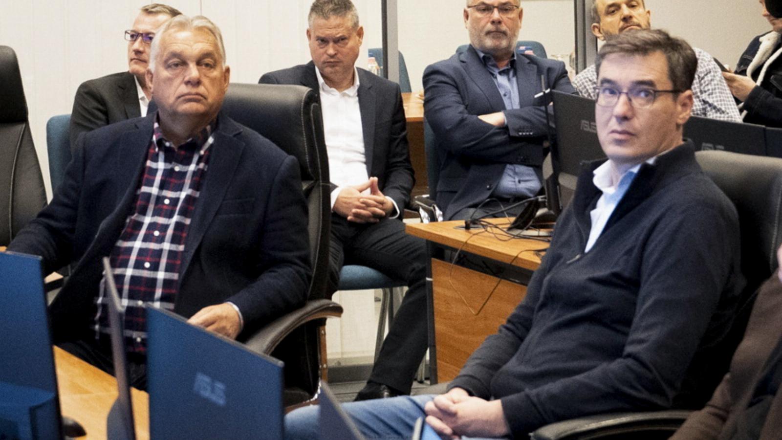 Orbán Viktor és Karácsony Gergely egy asztalnál 2024. szeptember 21-én