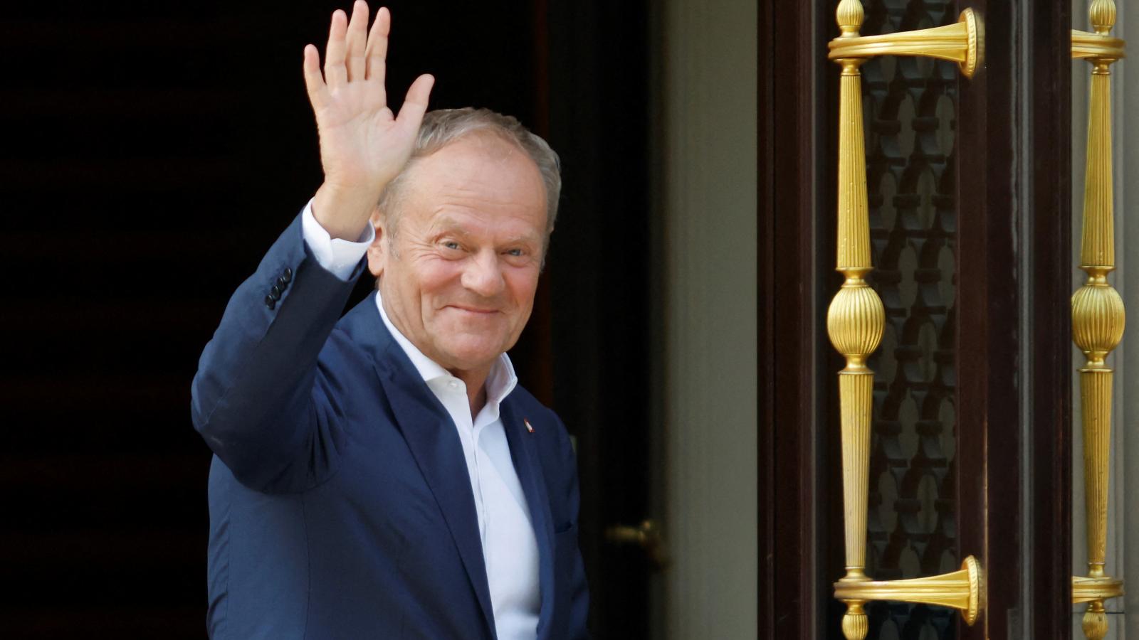 Donald Tusk lengyel miniszterelnök. 