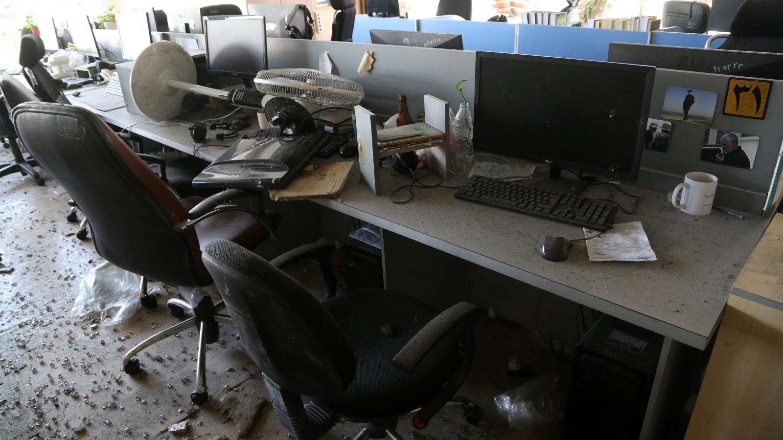 Rakétatámadásban megsérült iroda az iráni állami televízió székházában június 19-én