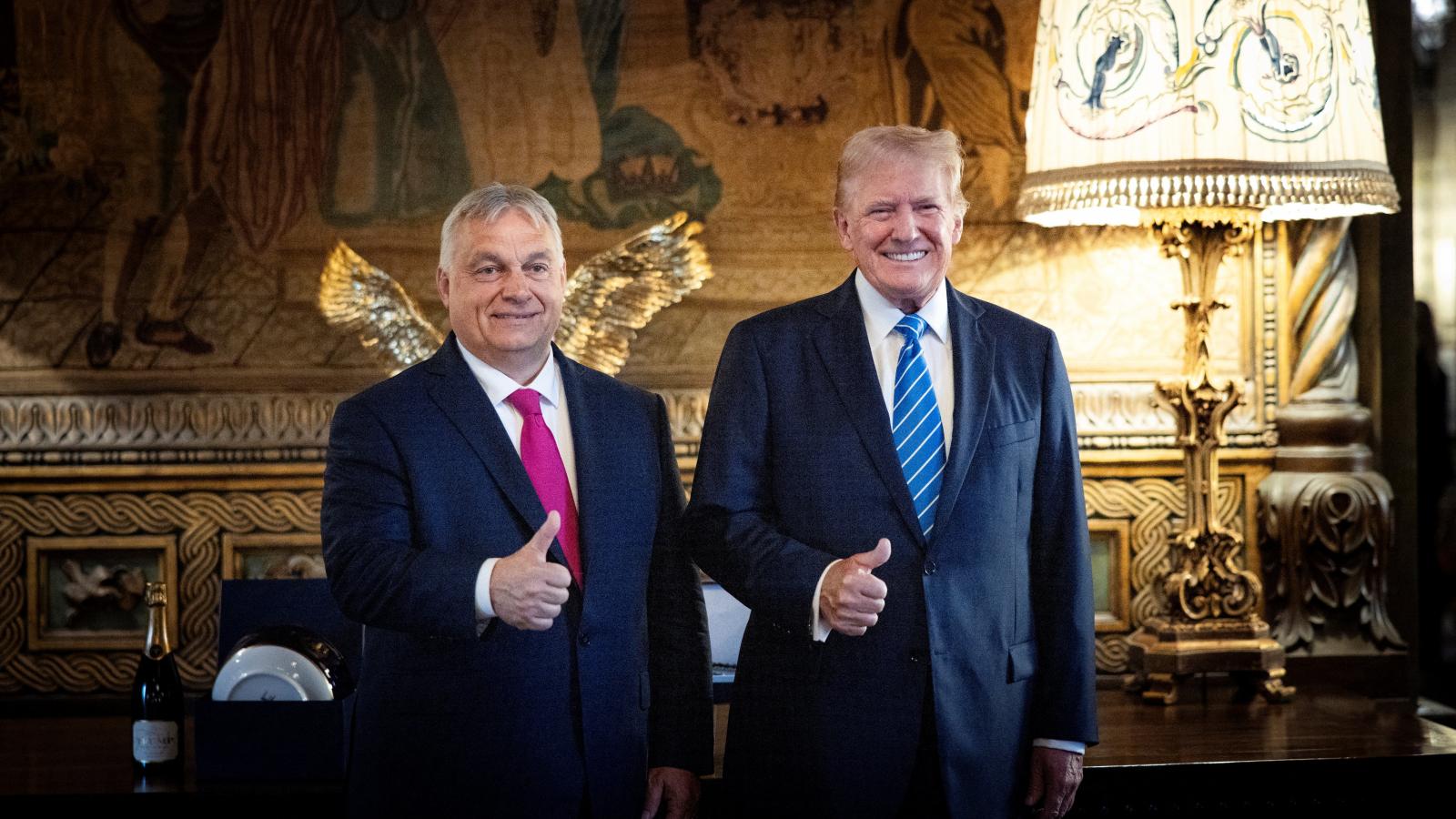 Orbán Viktor és Donald Trump 2024 július 11-én