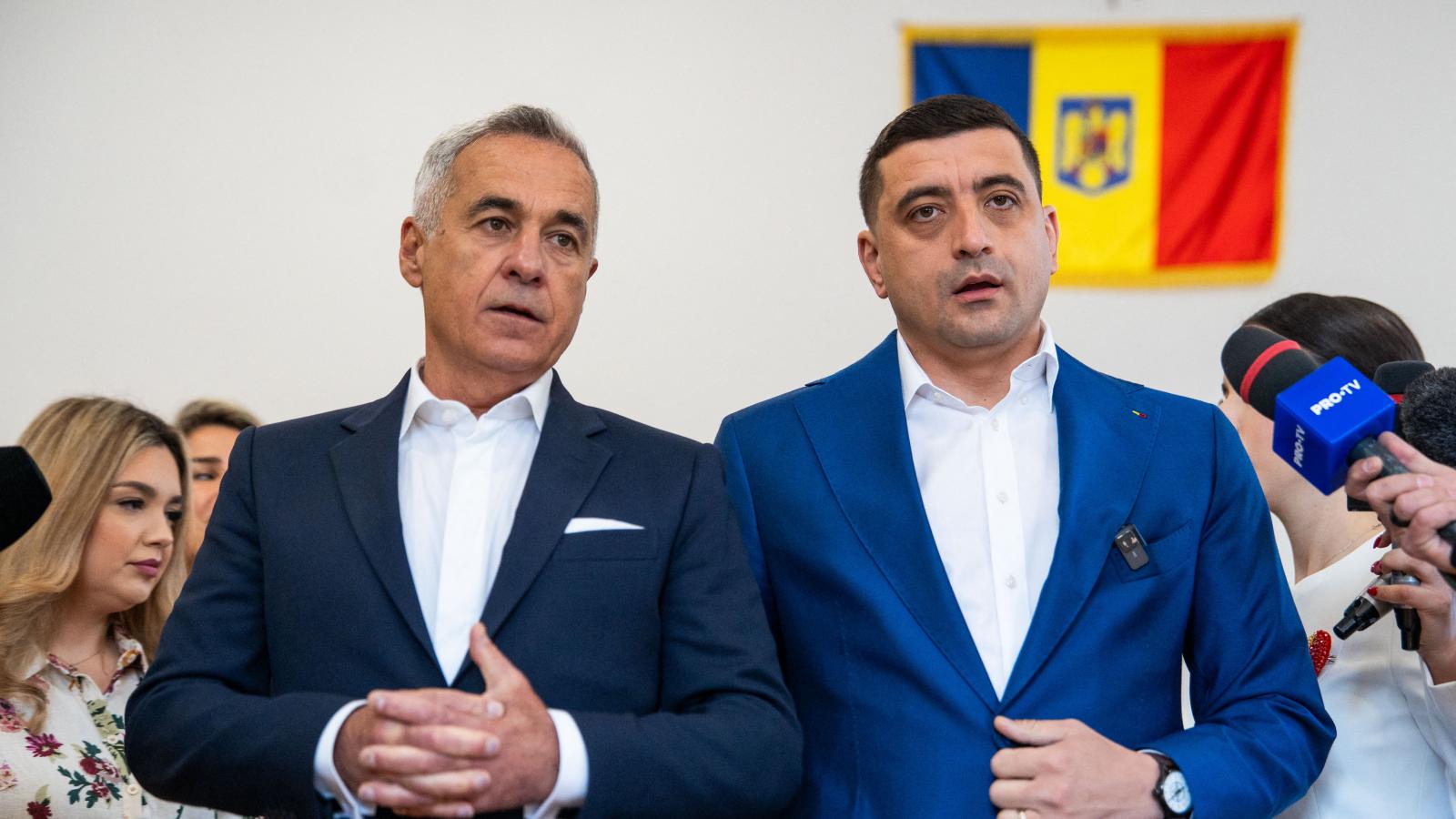 Călin Georgescu és George Simion