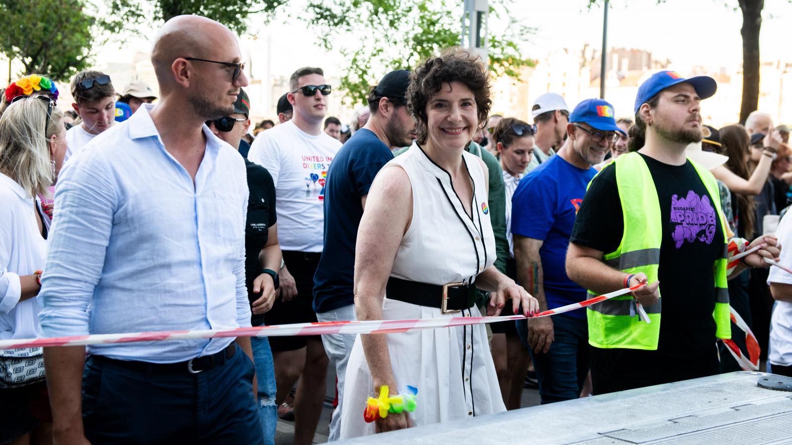 Dobrev Klára a Pride-on 2025. június 28-án