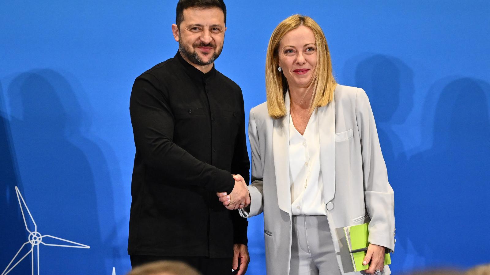 A Rómában tartott fórumot Volodimir Zelenszkij ukrán elnök és Giorgia Meloni miniszterelnök nyitotta meg