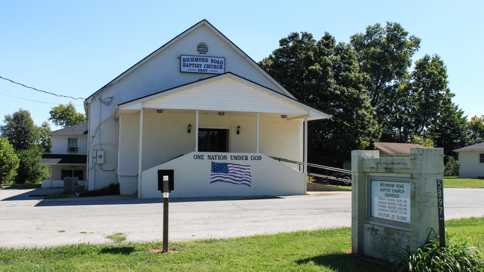 A templom ahol a gyilkosság történt