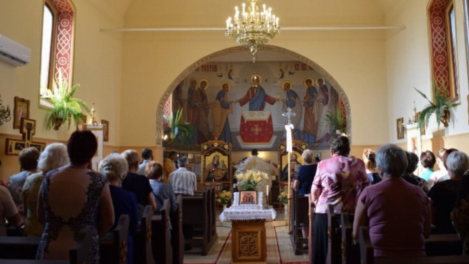 A megtámadott templom, ahol magyarul és ukránul is miséznek