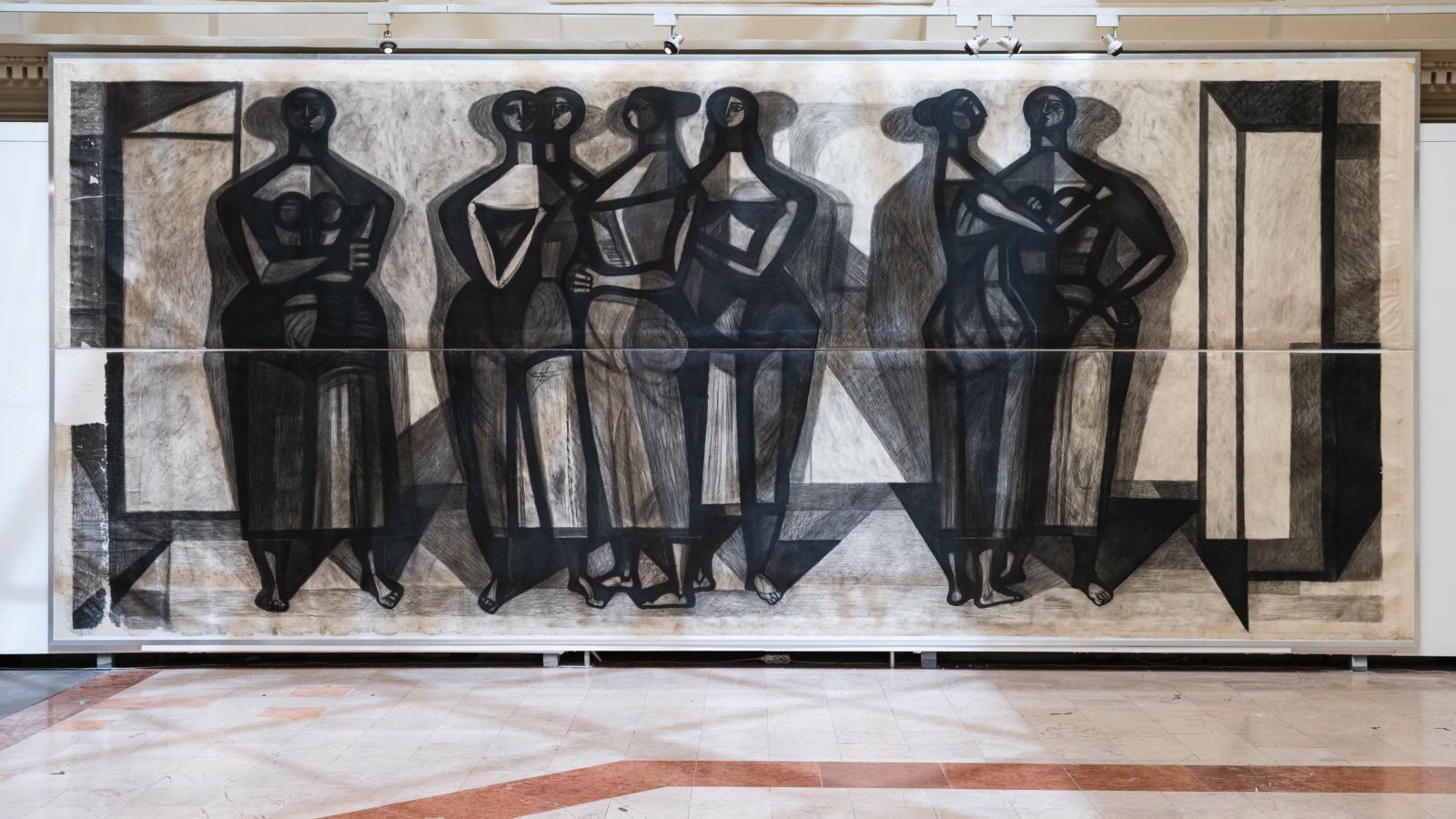 Az egyetem aulájában láthatjuk Barcsay Jenő monumentális Asszonyok-kartonját, mely alapján készült el a miskolci Nehézipari Egyetem könyvtárának előcsarnokában látható mozaik