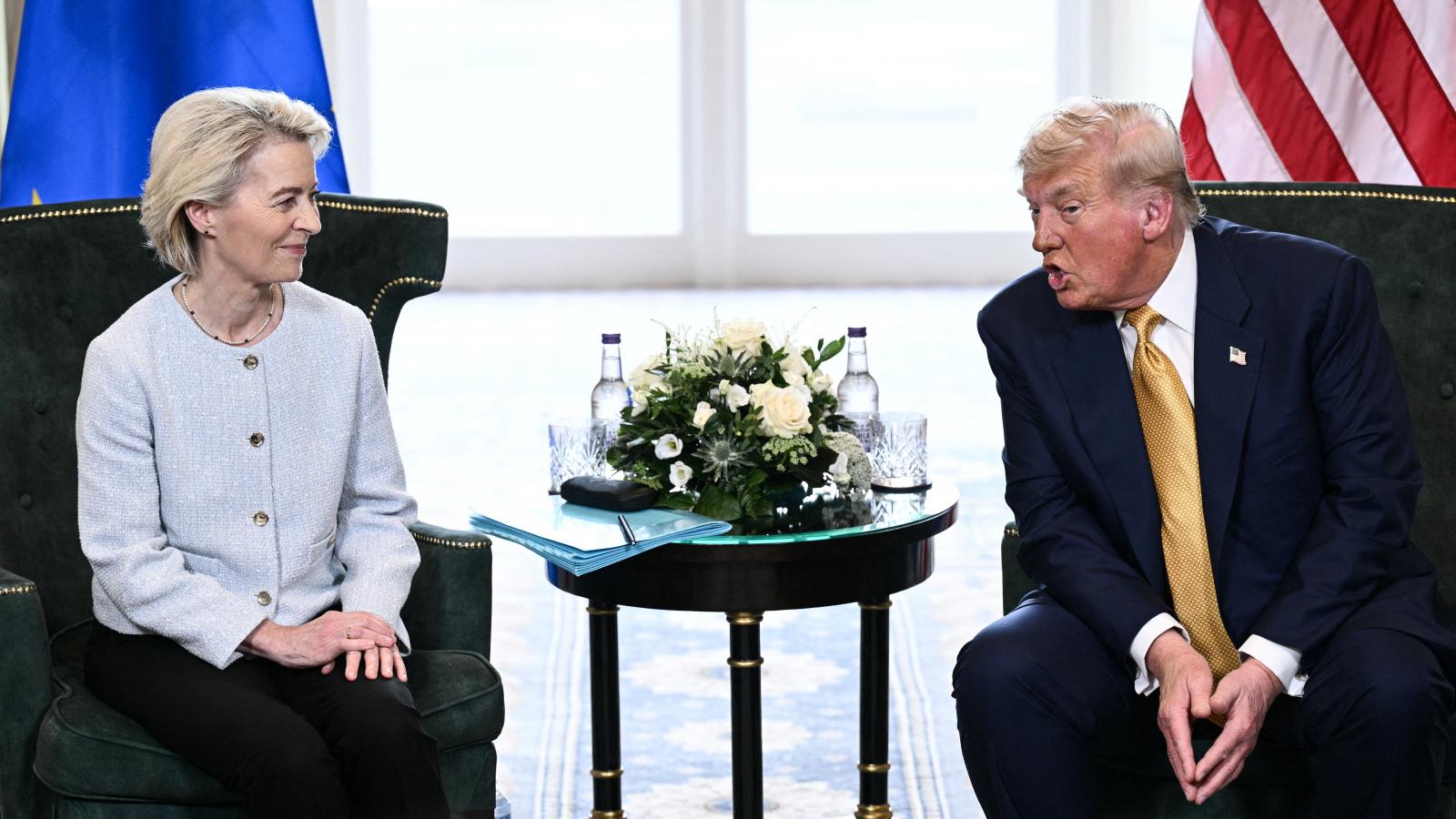 Ursula von der Leyen, az Európai Bizottság elnöke és Donald Trump amerikai elnök