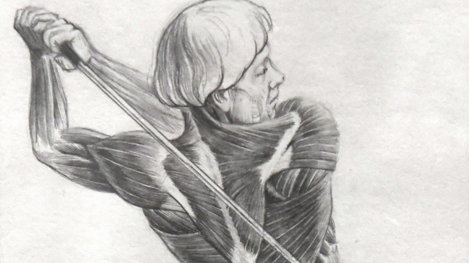 Szunyoghy András képei egyszerre tudósítanak az alkotó mesterségéről és anatómiai tudásáról is