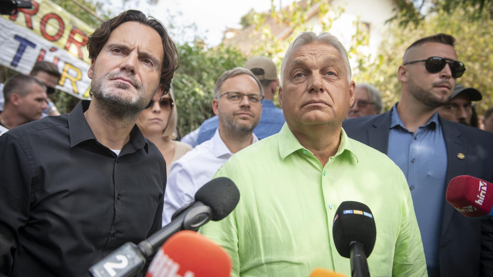 Orbán Viktor és Havasi Bertalan Kötcsén