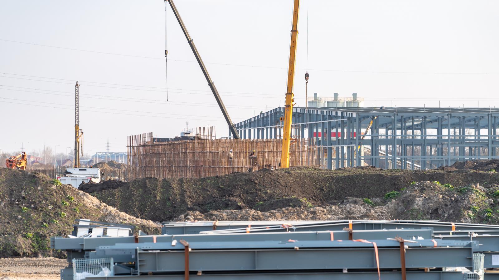 AZ épülő BYD-gyár Szeged határában