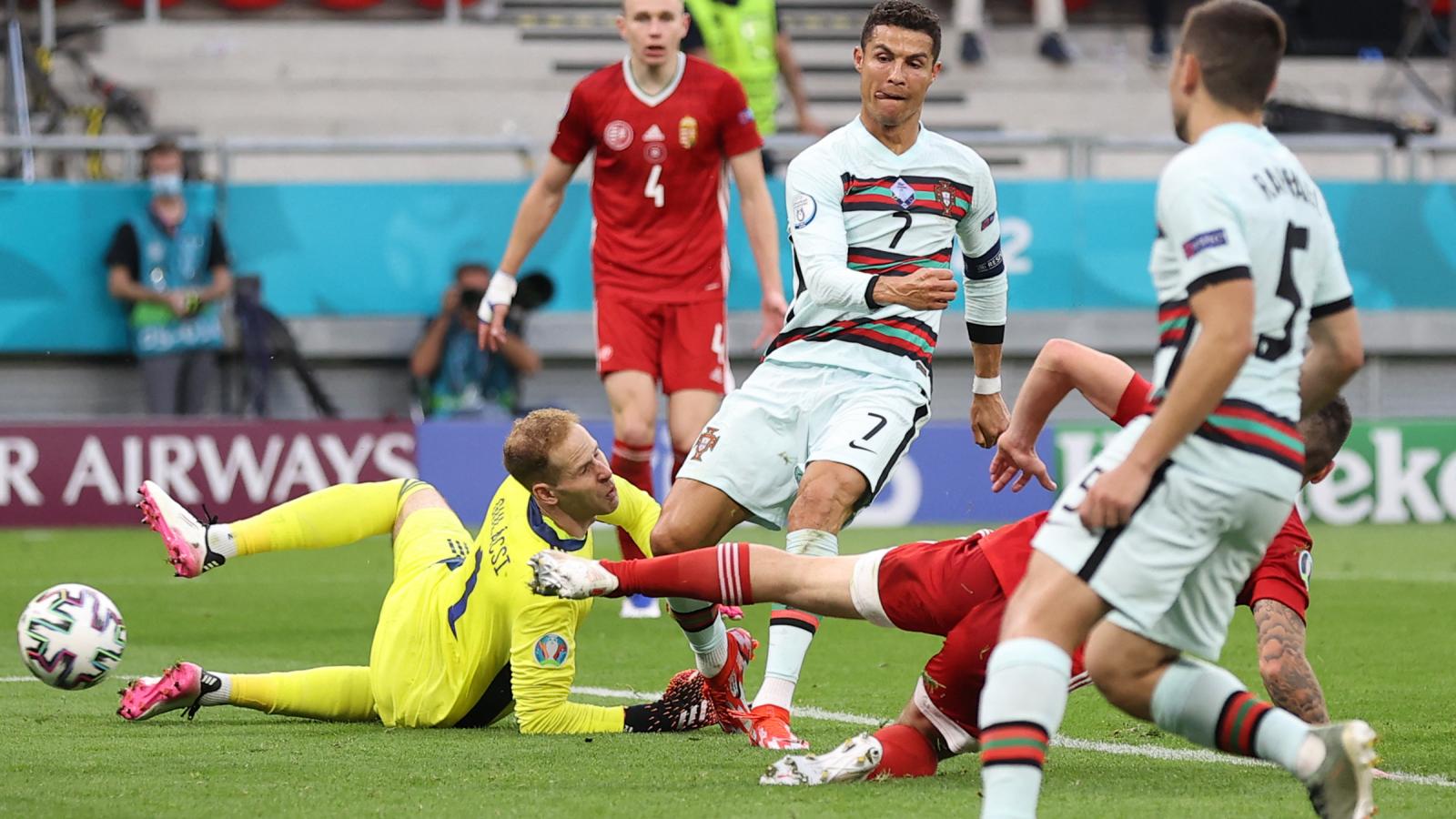 Ronaldo a 2021-es Eb-n, Budapesten két gólt is szerzett a magyarok ellen