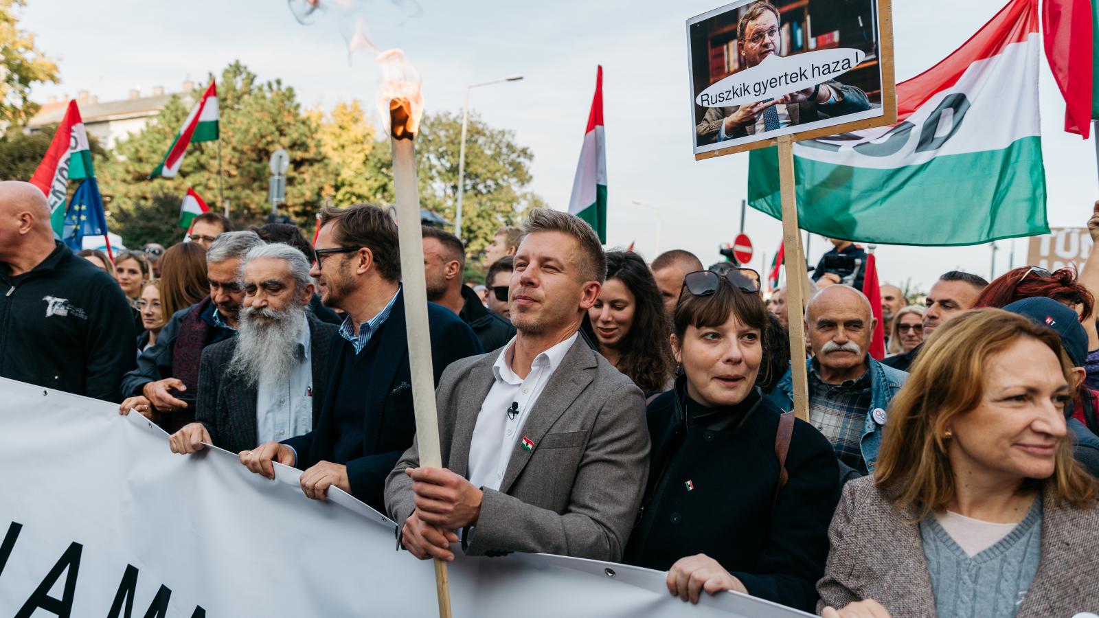 Magyar Péter a Tisza Párt 2024. október 23-i megemlékezésén