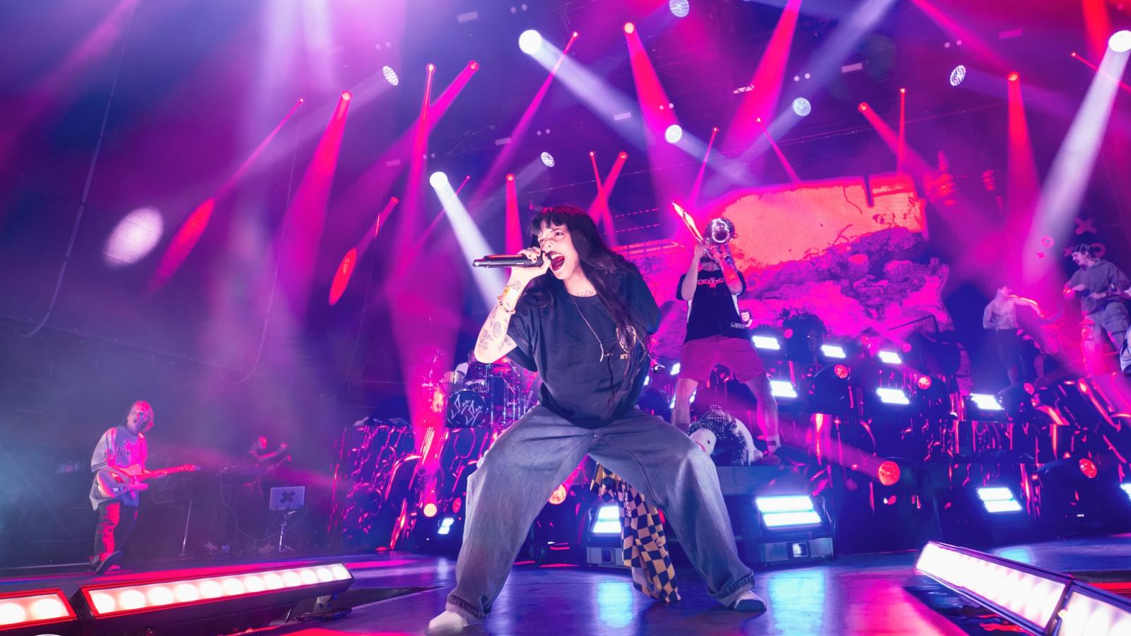 Sisi megköszönte a közönségnek, hogy női előadóként a csaknem tizenkétezres Parkban léphet fel