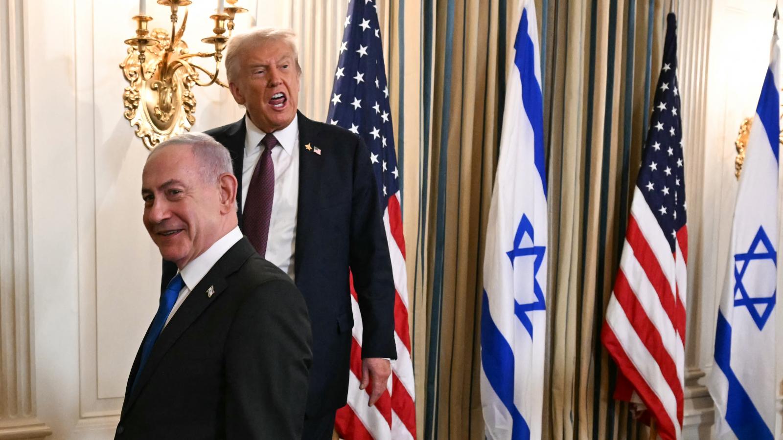 Donald Trump és Benjamin Netanjahu 2025. szeptember 29-én a Fehér Házban