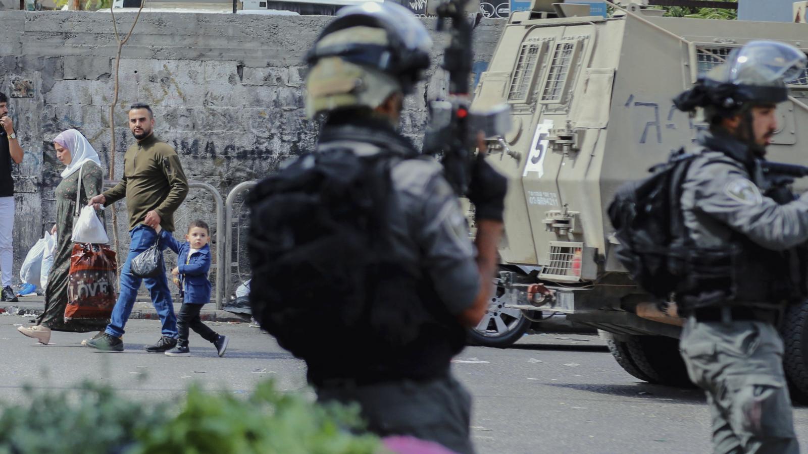 Illusztráció: Izraeli katonák palesztin területen