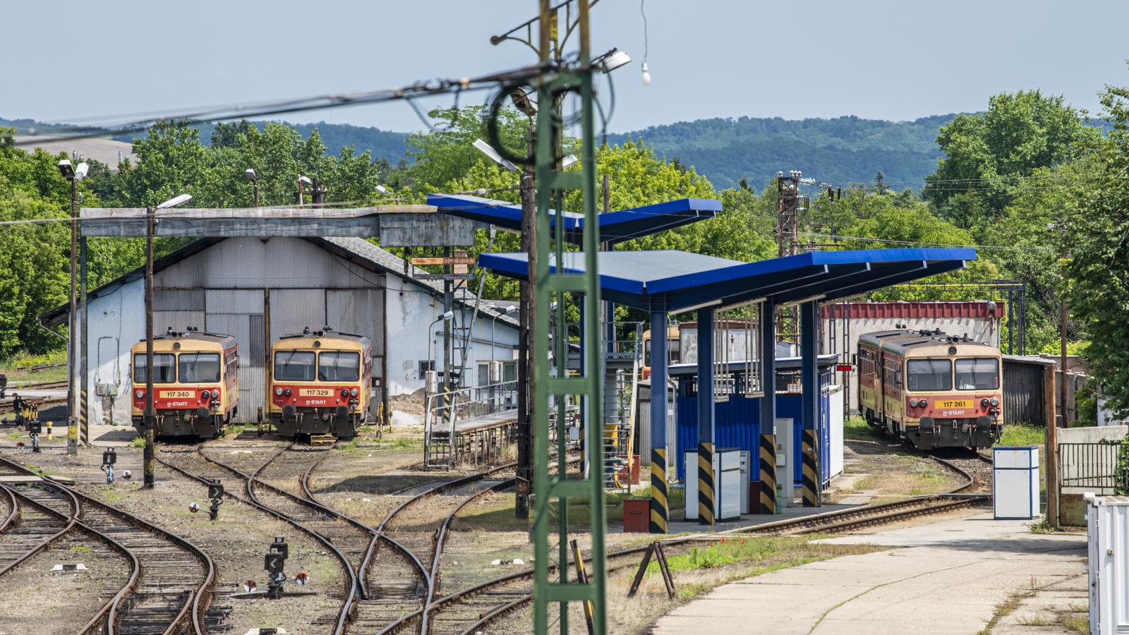 A balassagyarmati vasútállomás - korábbi felvétel