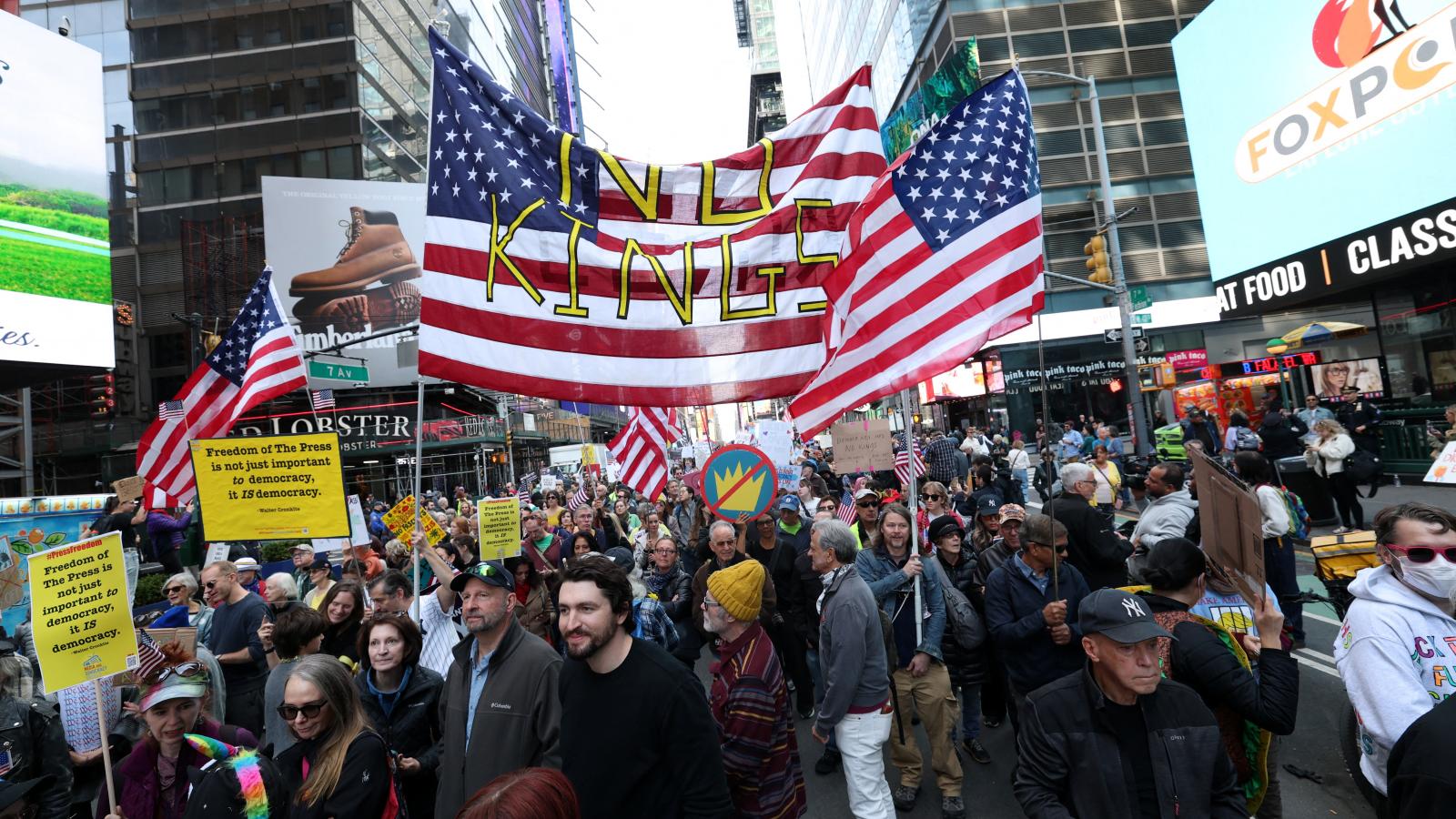 Demonstráció New Yorkban