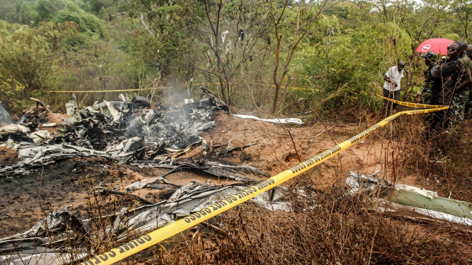 A lezuhant gép roncsai október 28-án