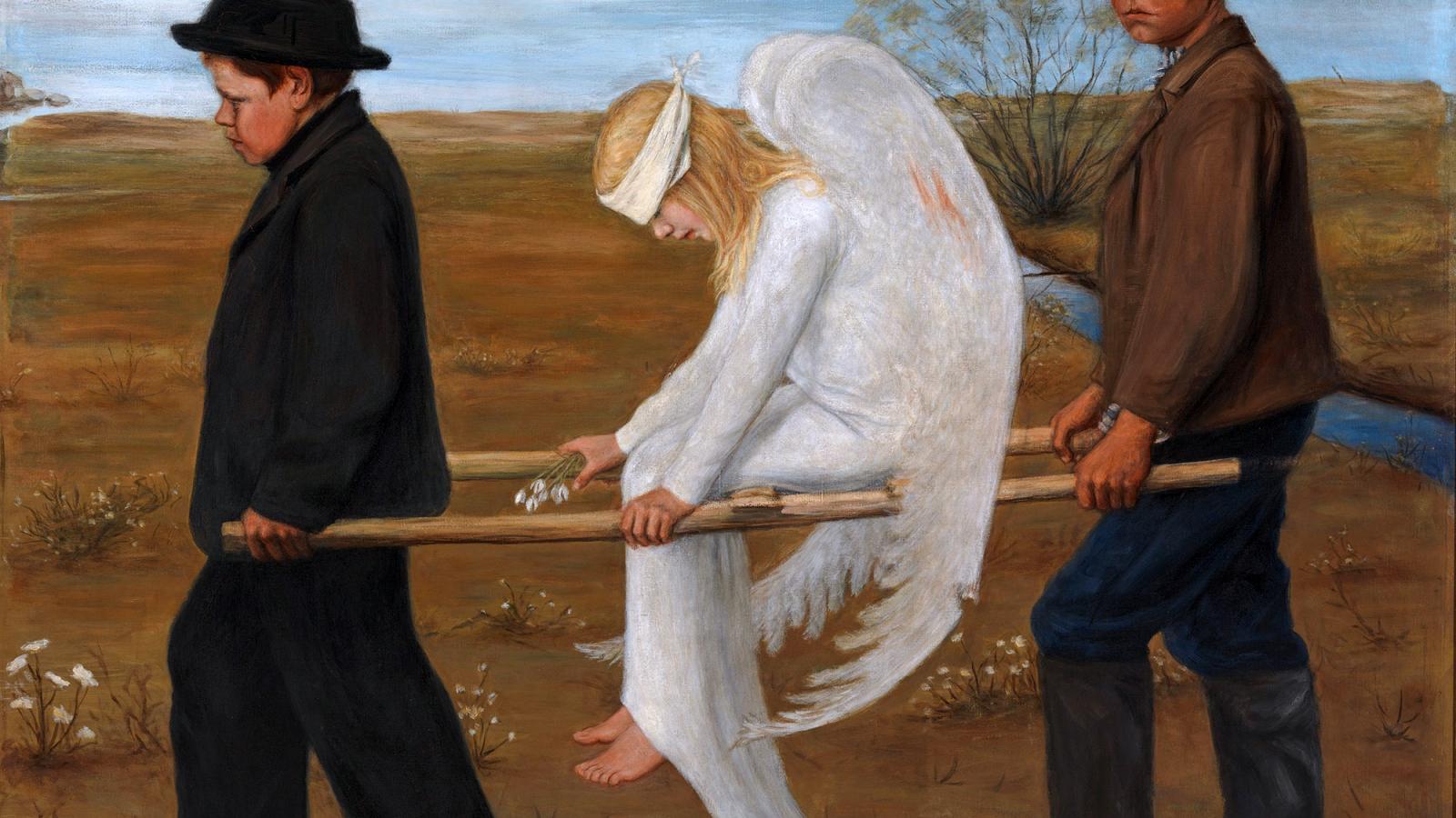 Hugo Simberg: A sebzett angyal (1903)