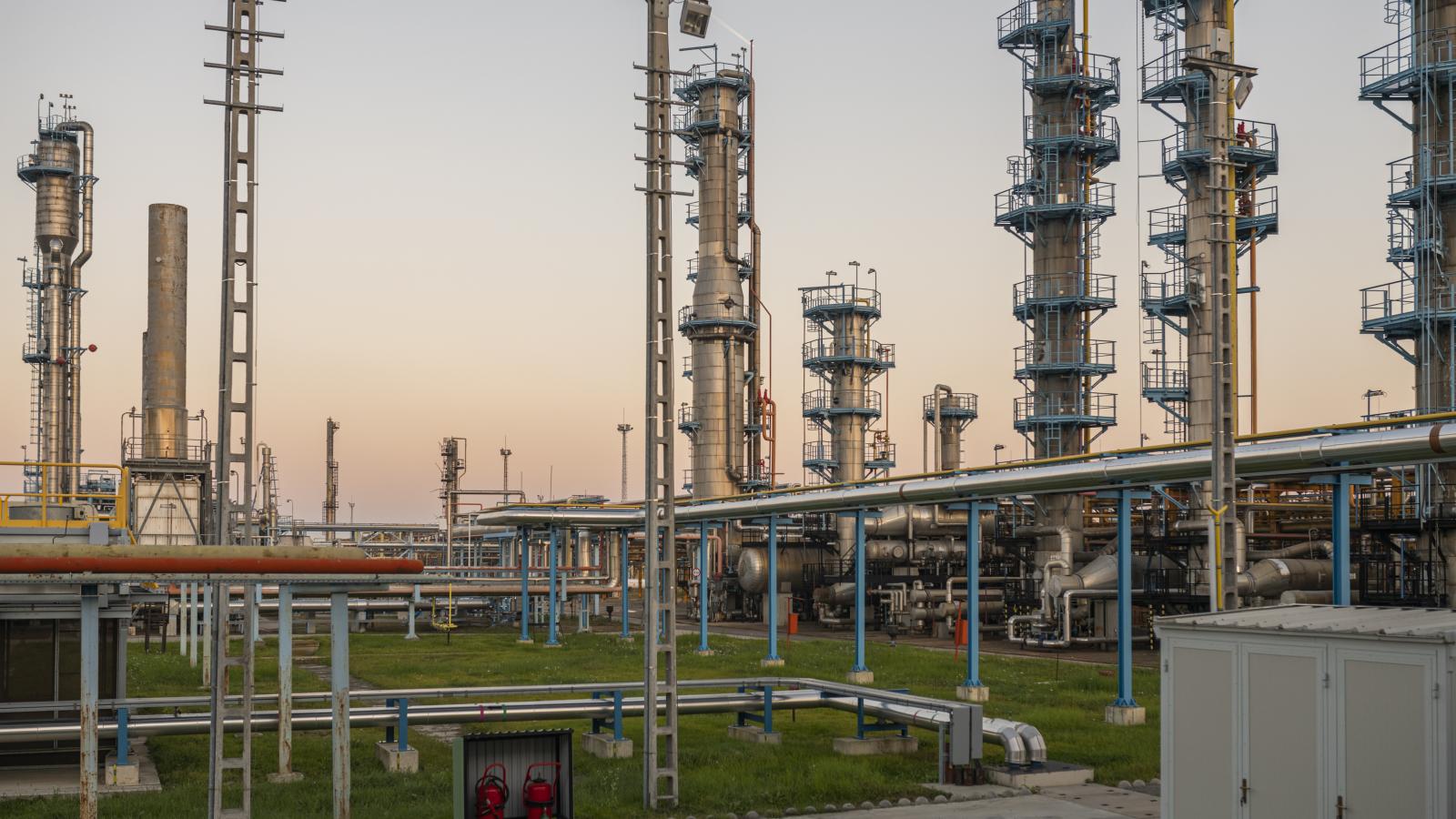 MOL földgáz termelő telephelye Algyőn