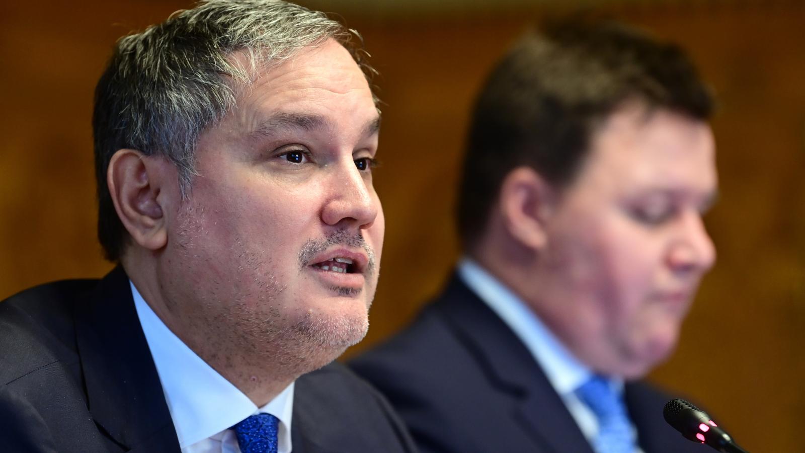 Nagy Márton az Országgyűlés gazdasági bizottságának meghallgatásán november 27-én