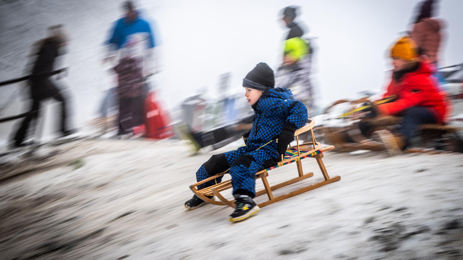 Ma már Bécsben is kimondottan mázli kell ahhoz, hogy kiélvezzük a havazást, szánkózzunk egyet (képünk illusztráció)