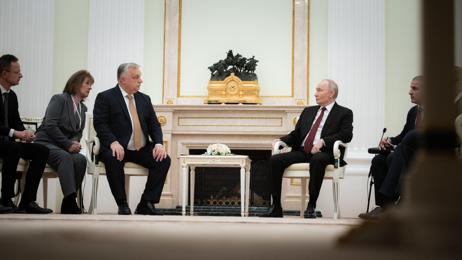 Orbán Viktor és Vlagyimir Putyin találkozója a Kremlben november 28-án