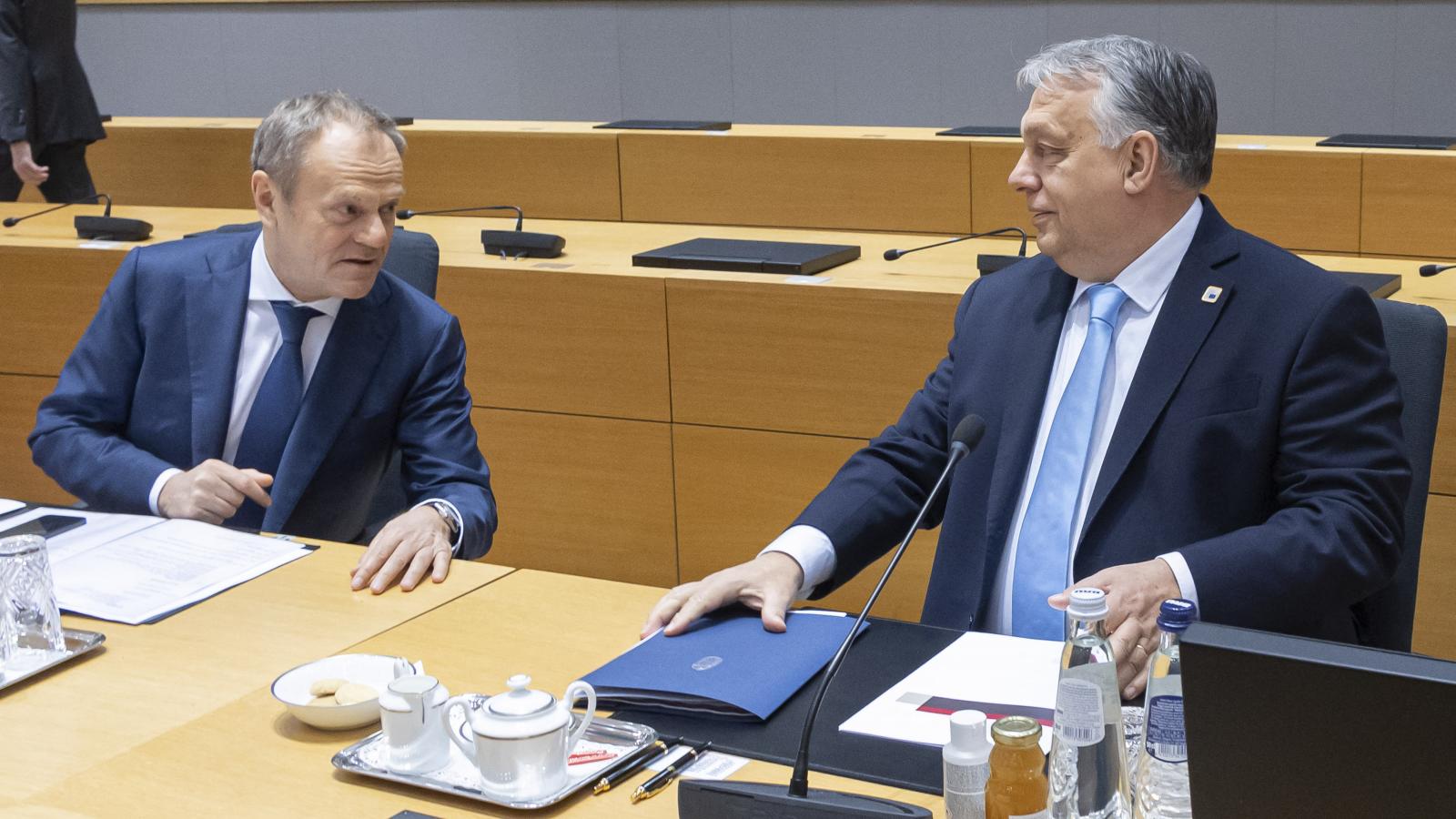 Orbán Viktor és Donald Tusk