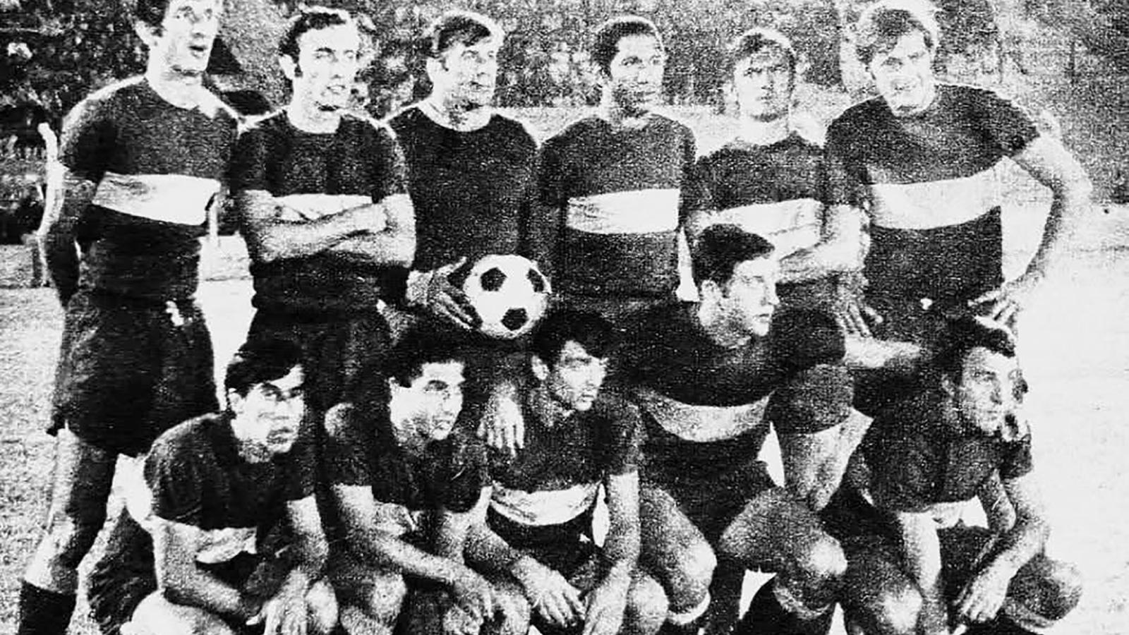 Az MTK-t 1:0-
ra verő Boca
Juniors focicsapata
– a Buenos
Aires-i klub 1969
januárjában
végül megnyerte
az argentínai
Mar del Platán
zajló Arany
Kupa elnevezésű
futballtornát