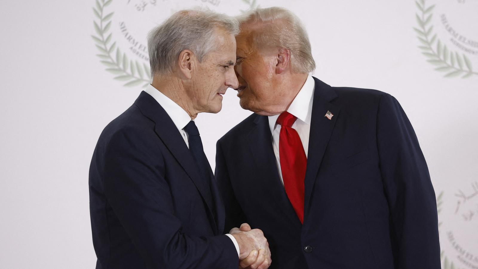 Jonas Gahr Store és Donald Trump