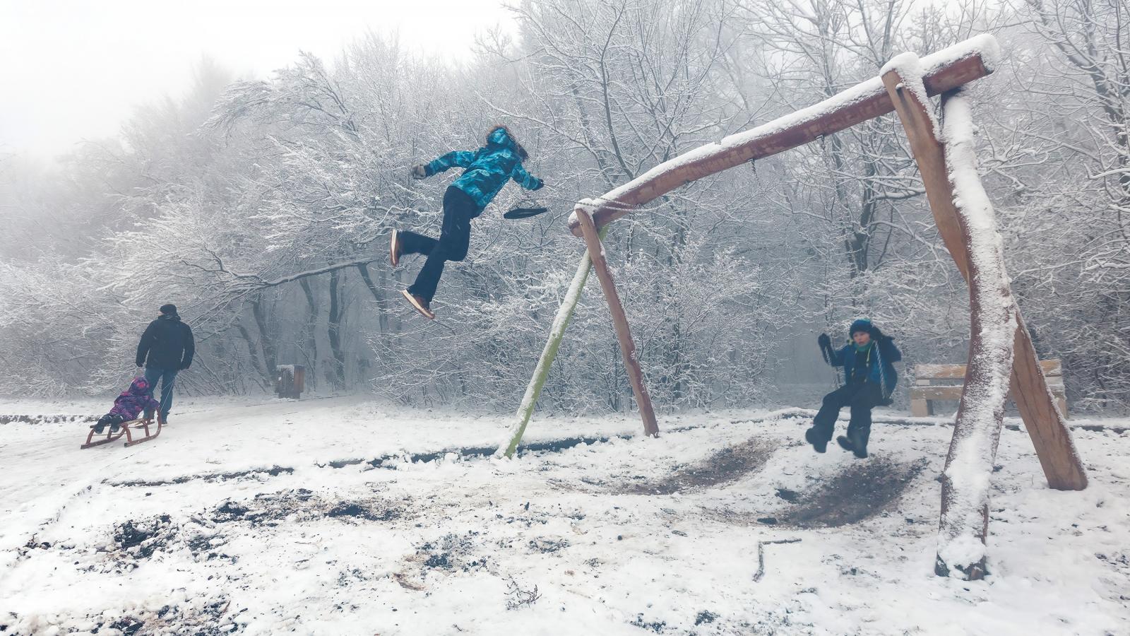 Havazás a Normafán 2023. január 21-én