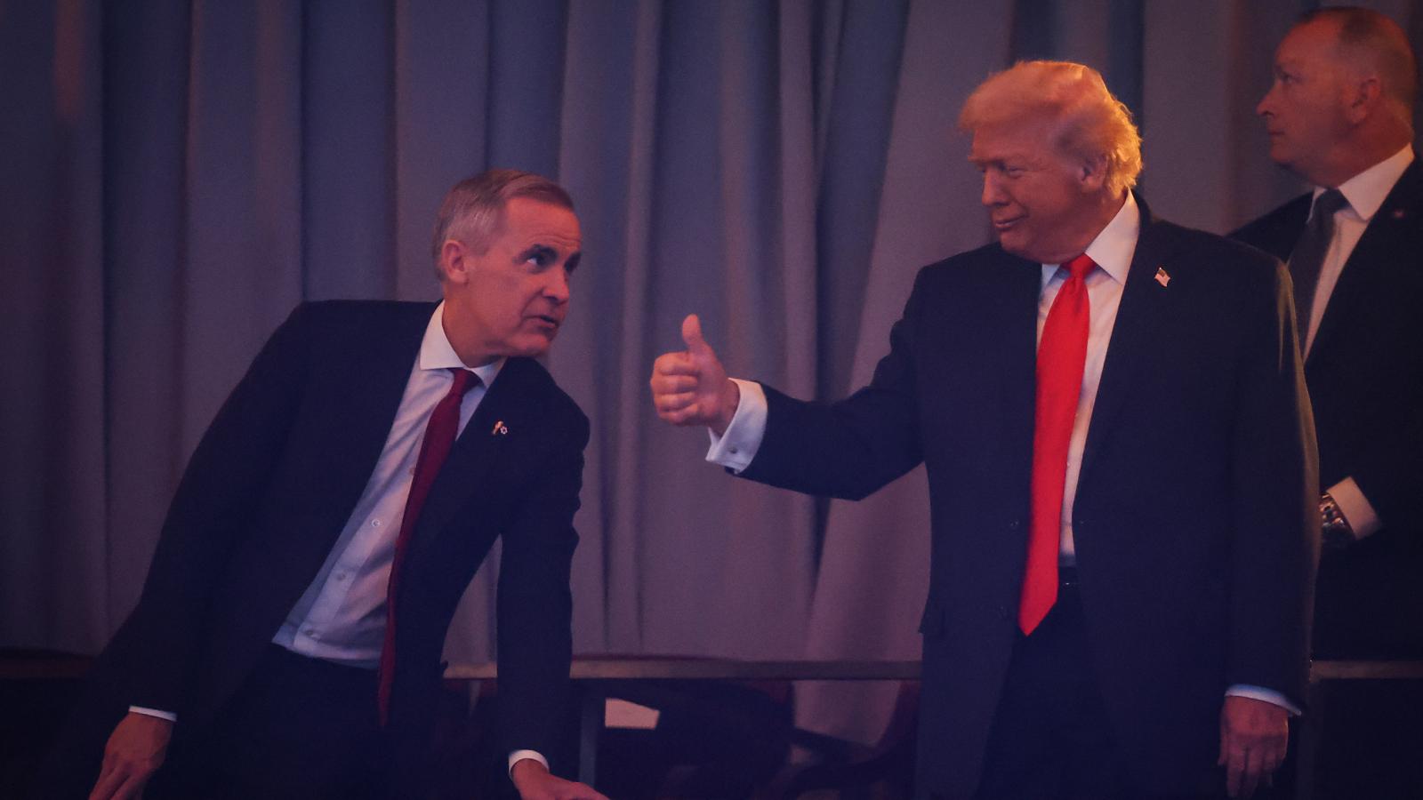 Mark Carney és Donald Trump 