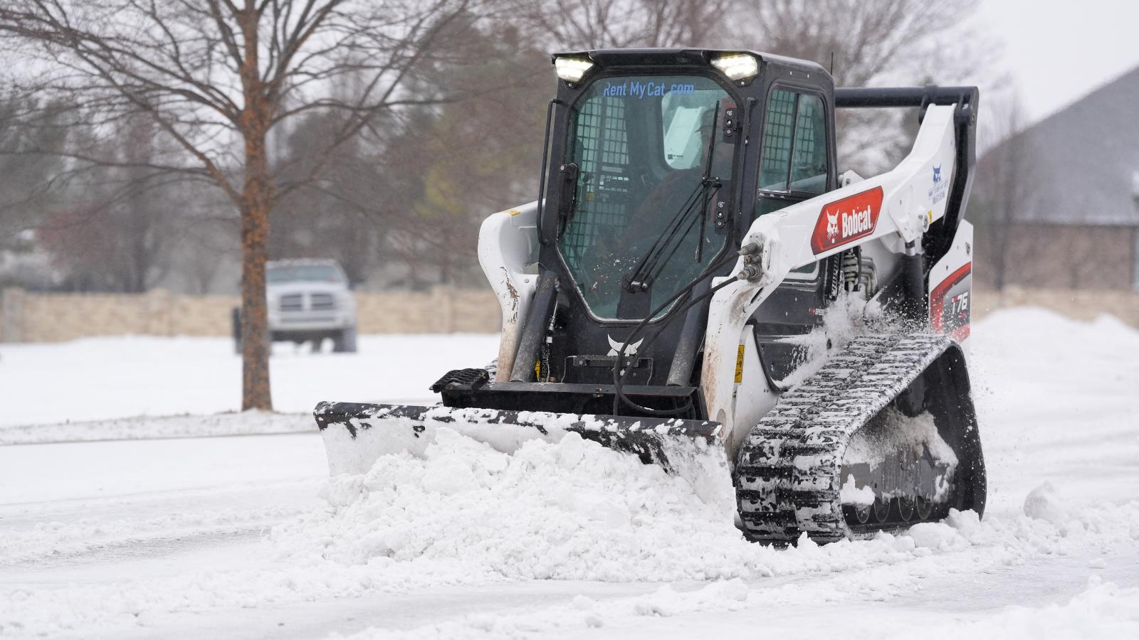 Hókotró az Oklahoma állambeli Tulsa déli részén 2026. január 24-én