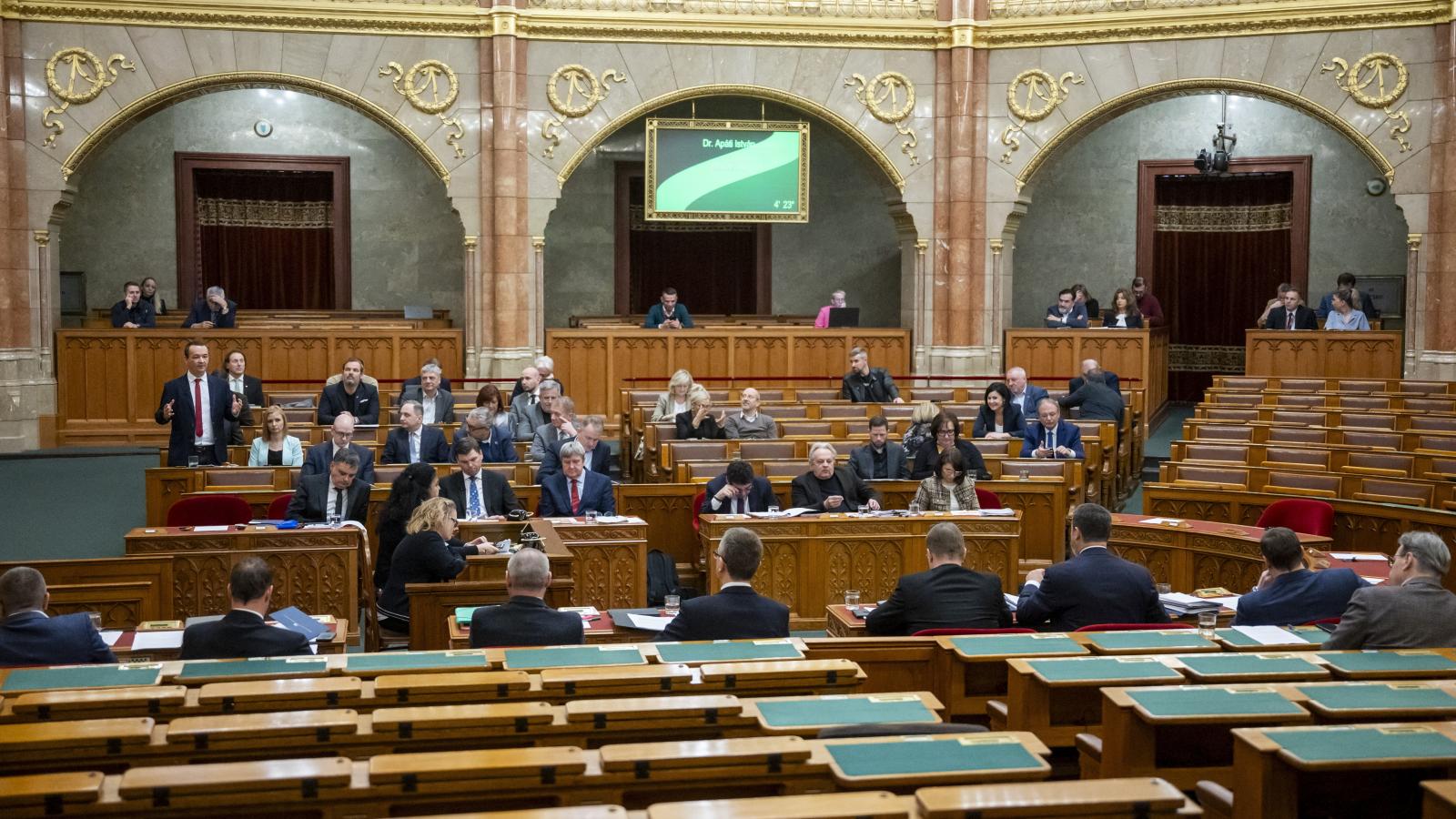 Az Országgyûlés rendkívüli plenáris ülése 2026. február 2-án.