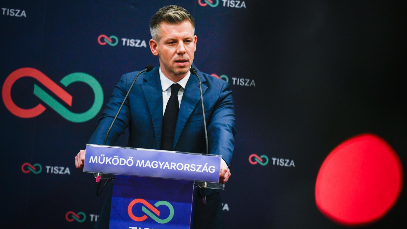 Magyar Péter február 21-én.