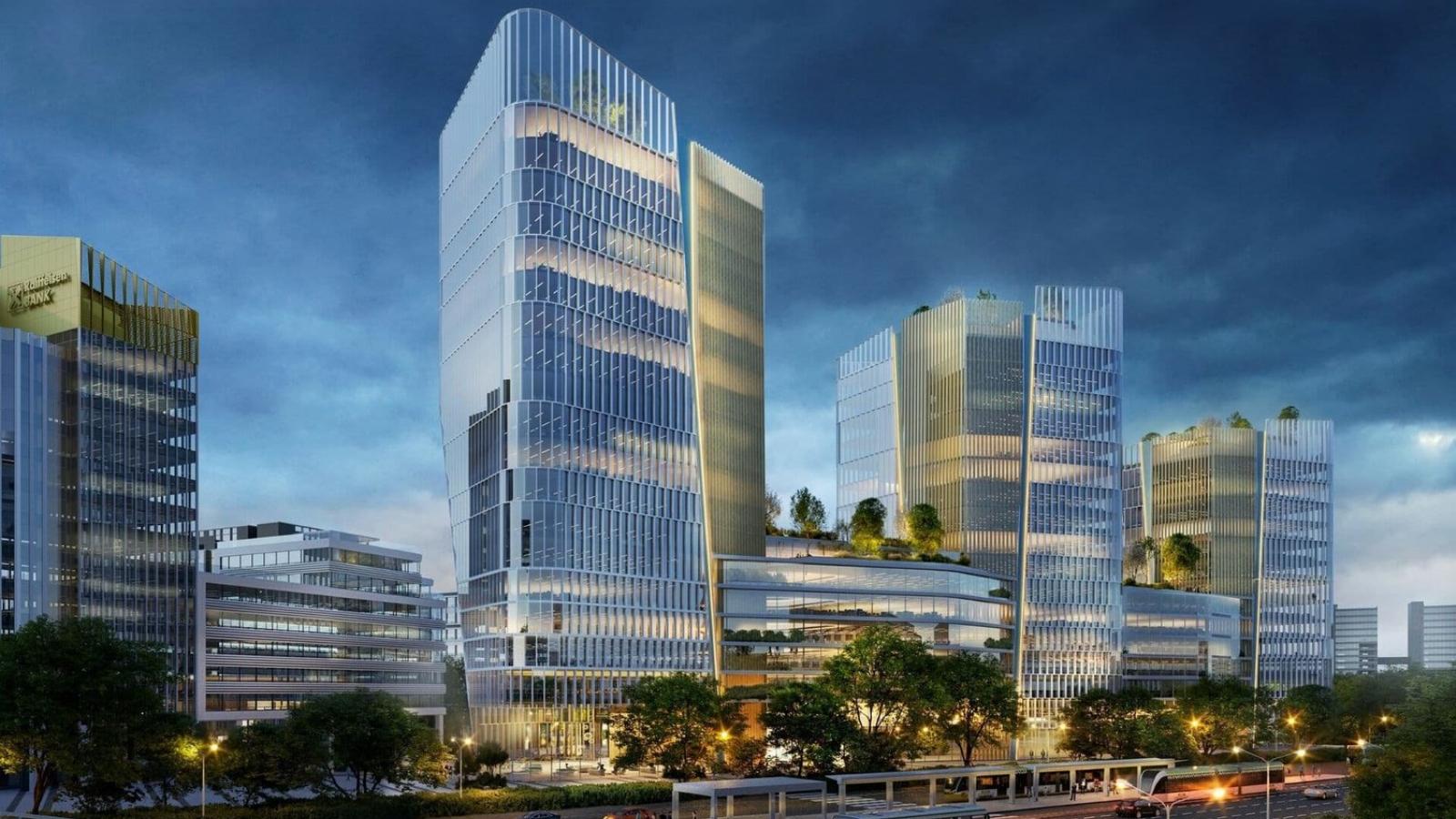 Az MBH Bank leendő székházának látványterve 