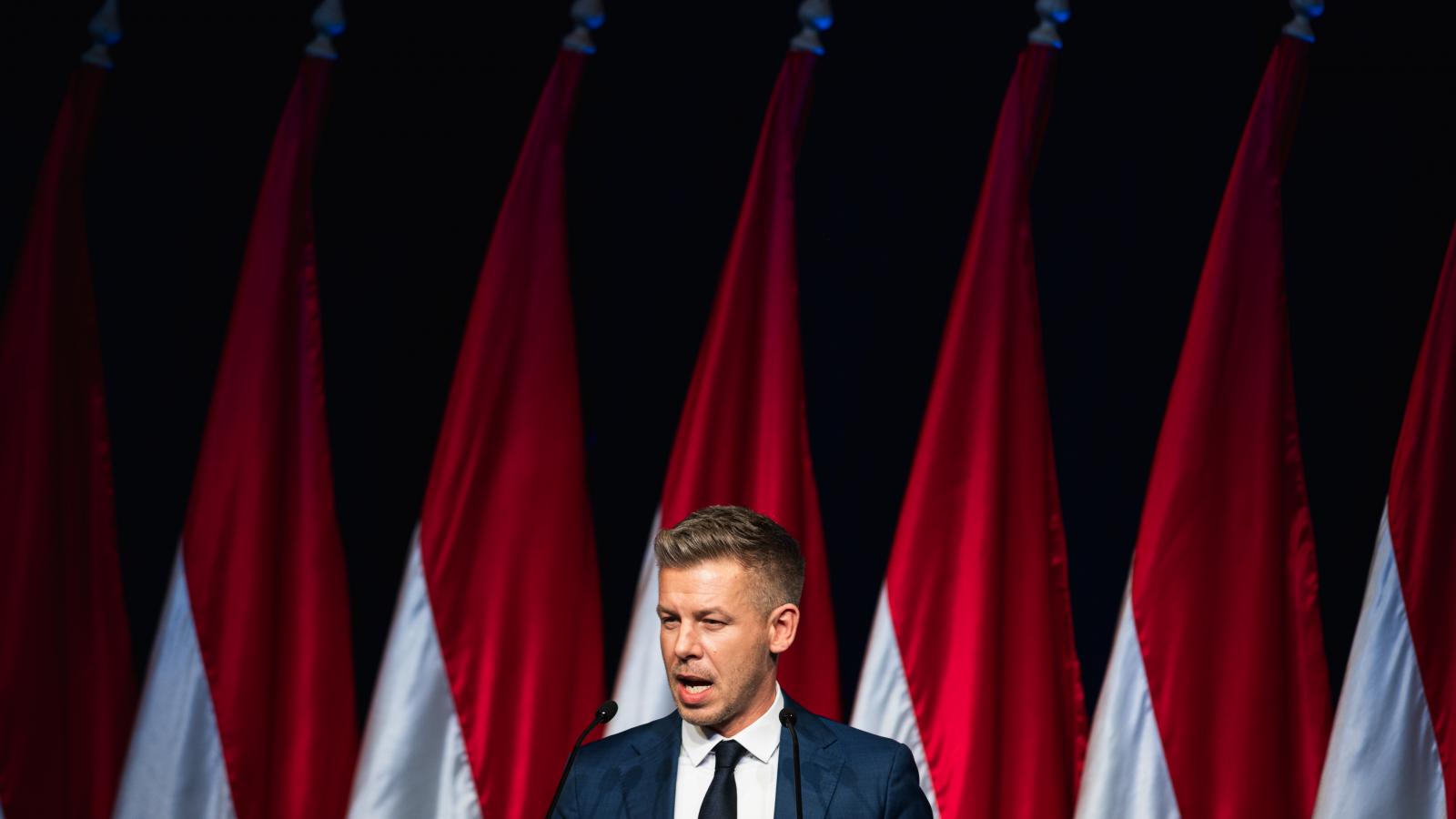 Magyar Péter február 21-én.