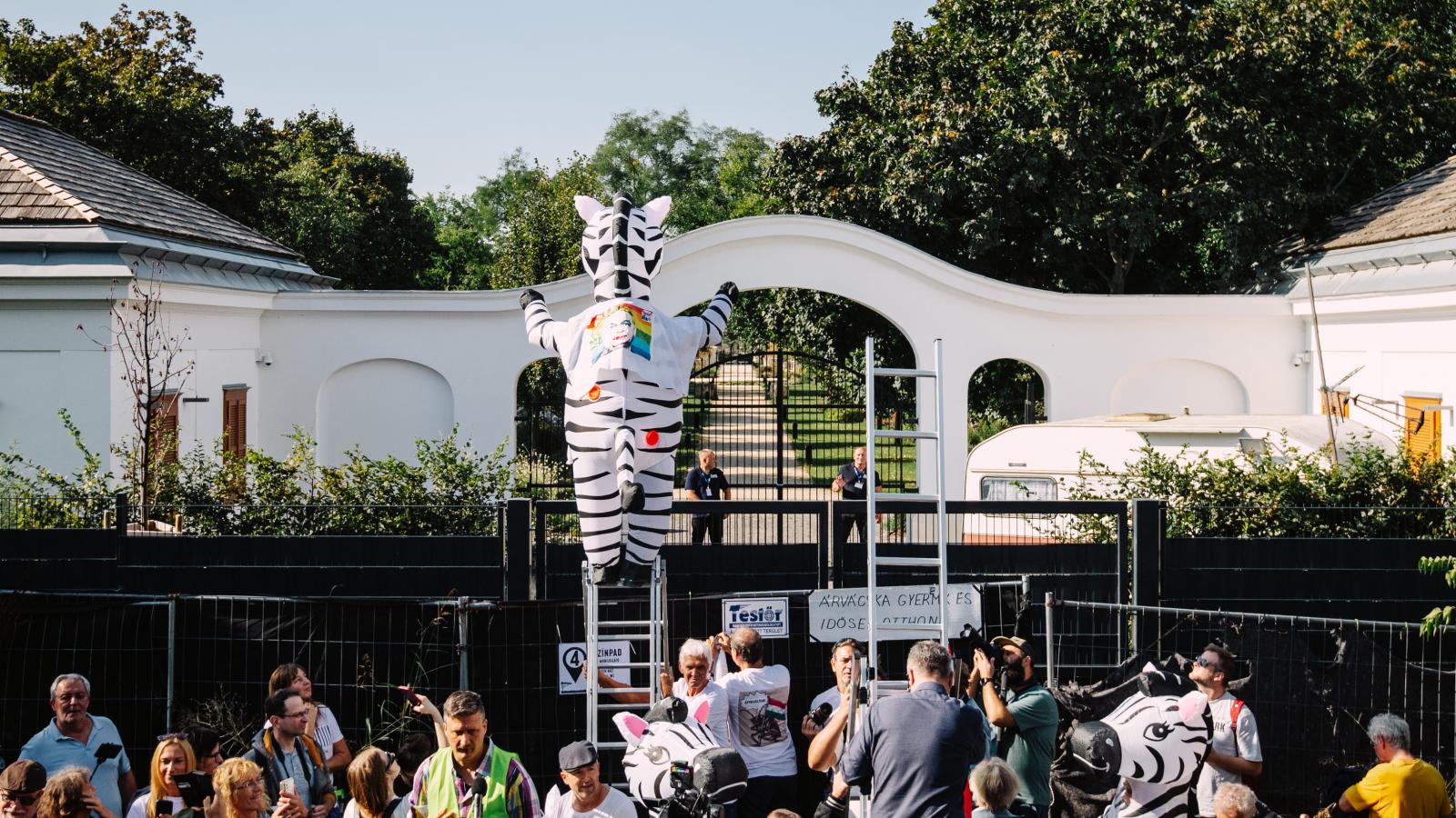 A hatvanpusztai „mezőgazdasági épületek”, zebrástul, maradnak (a Hadházy Ákos által szervezett tüntetés)