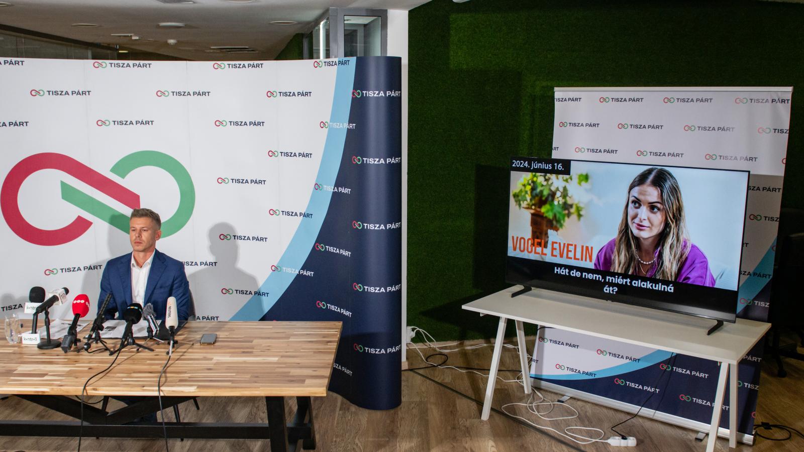 Magyar Péter sajtótájékoztatója a Vogel-ügyről 2024. november 10-én 