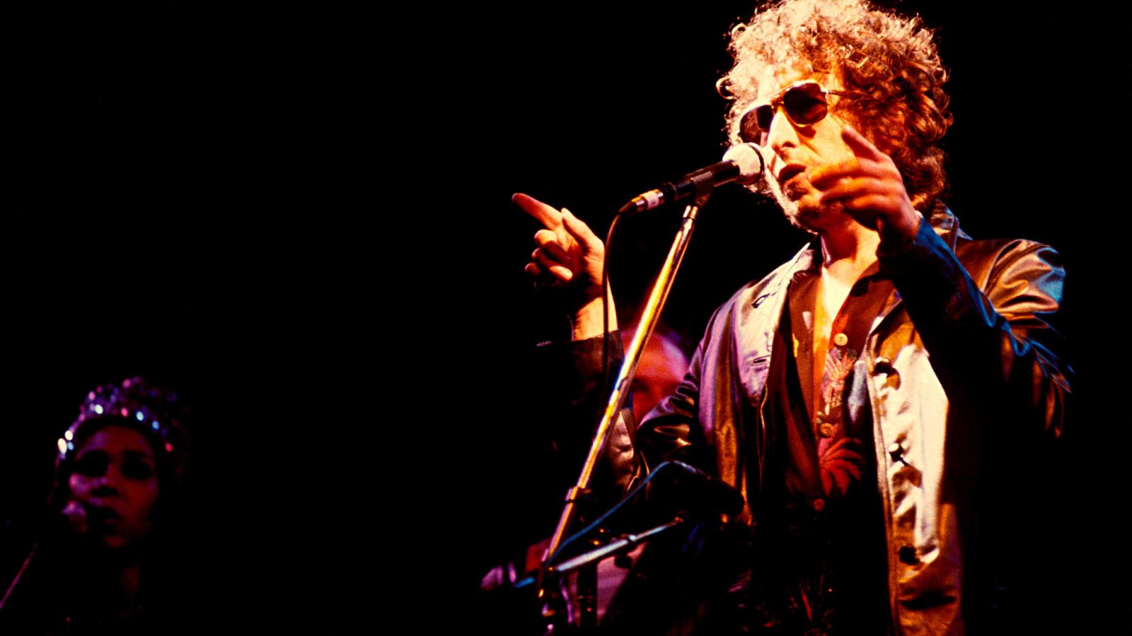 Bob Dylajn az egyik 1980-as koncertjén